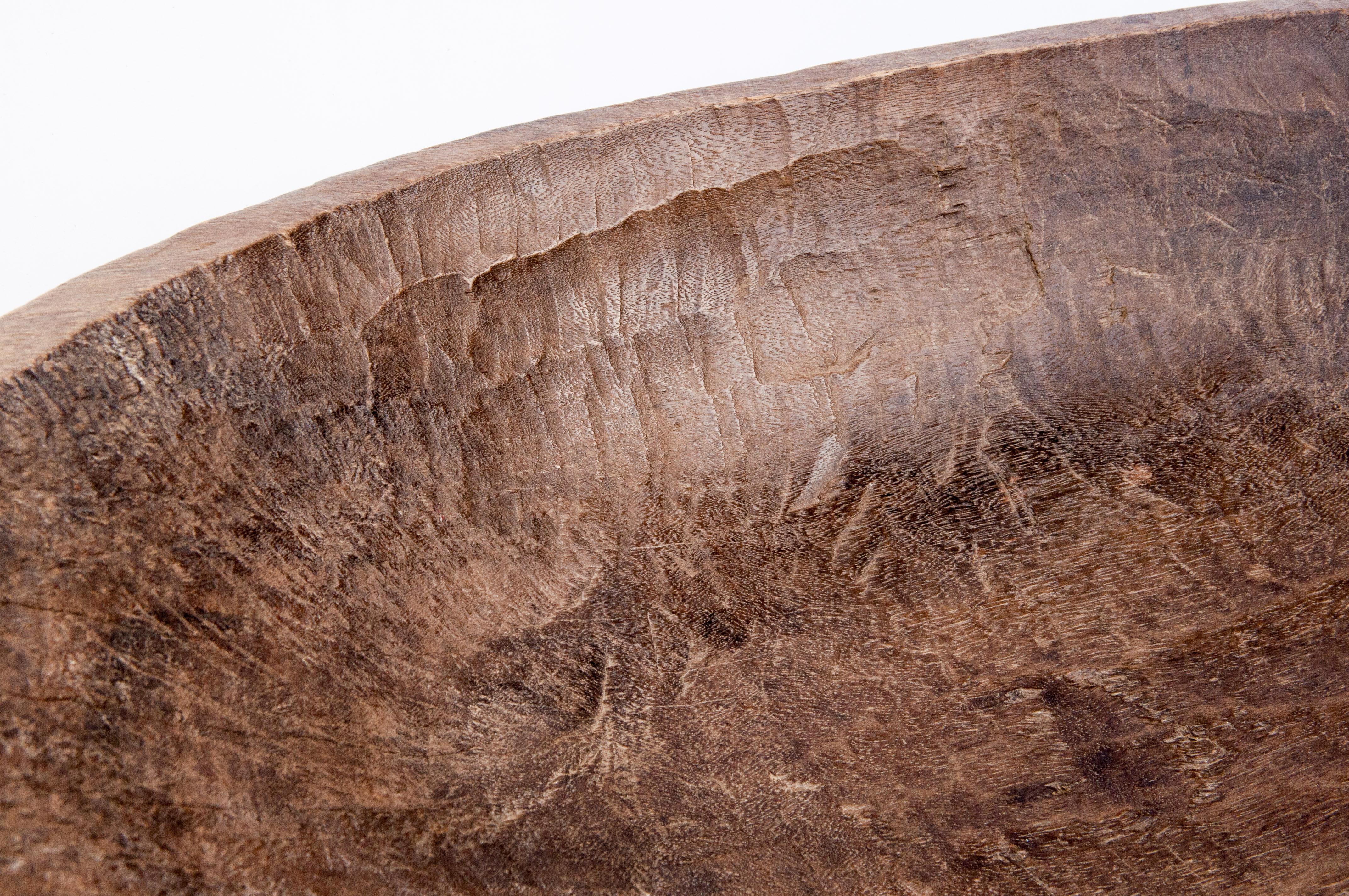 Hand-Crafted Tribal Hand Hewn Wooden Tray, Bowl, Mentawai Islands, Early to Mid-20th Century