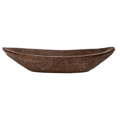 Used Tribal Hand Hewn Wooden Tray, Bowl, Mentawai Islands, Early to Mid-20th Century