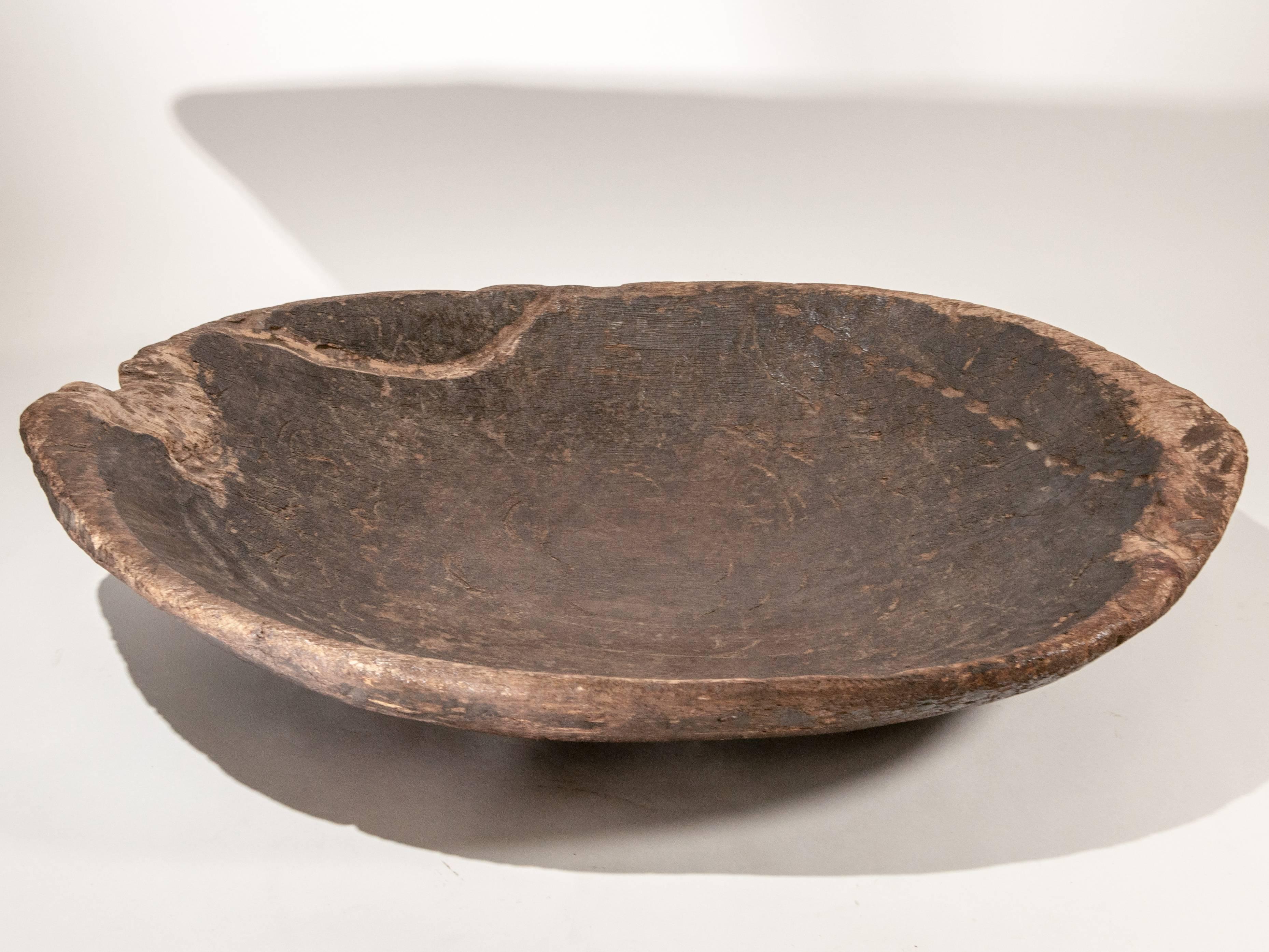 Tribal Hand Hewn Wooden Tray, Mentawai Island, Early to Mid-20th Century 13
