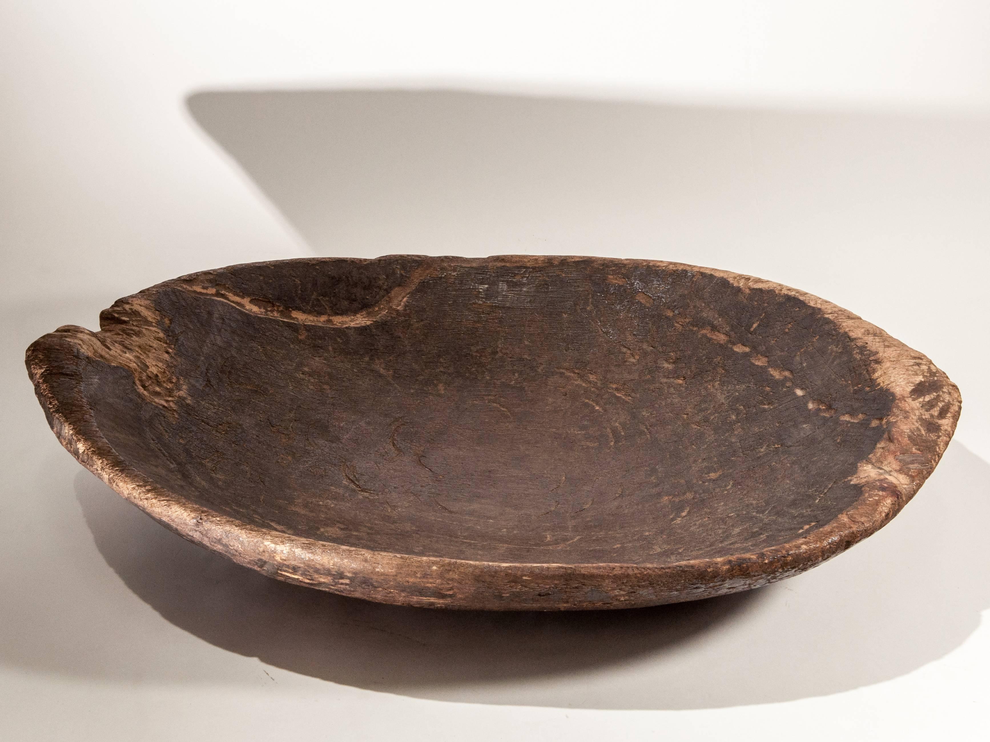 Tribal Hand Hewn Wooden Tray, Mentawai Island, Early to Mid-20th Century 1