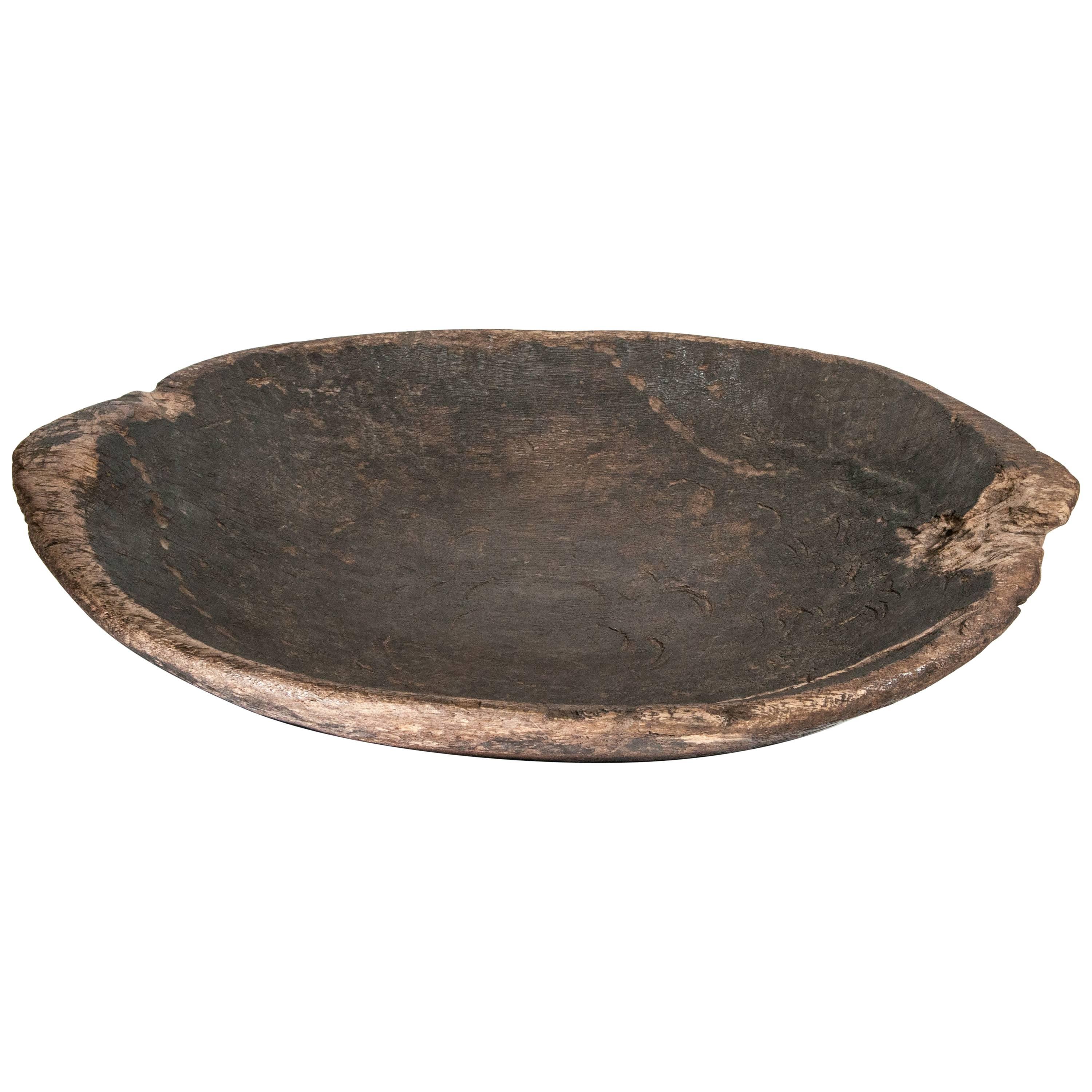 Tribal Hand Hewn Wooden Tray, Mentawai Island, Early to Mid-20th Century