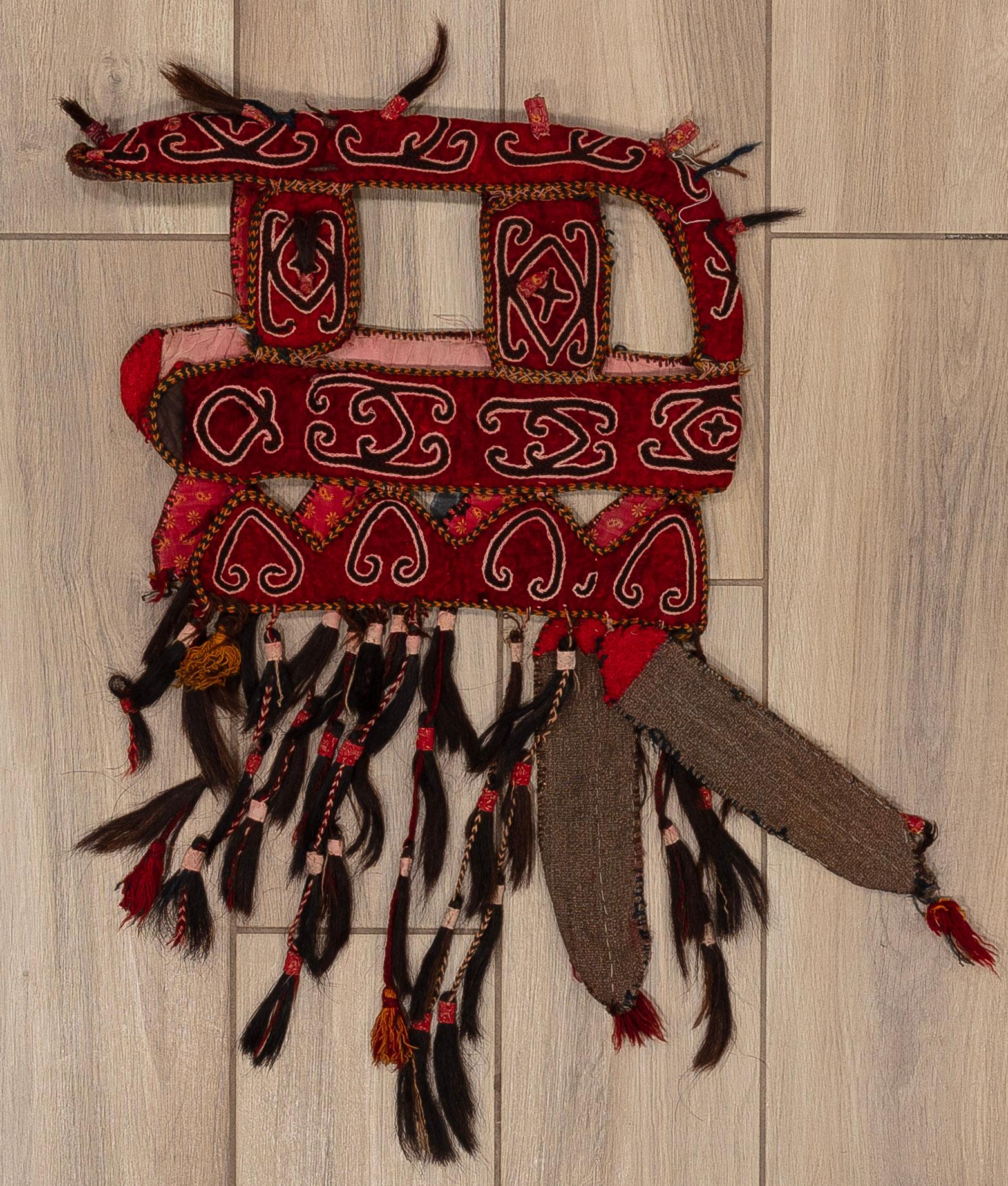 Hand-Woven Tribal Horse Mask For Sale
