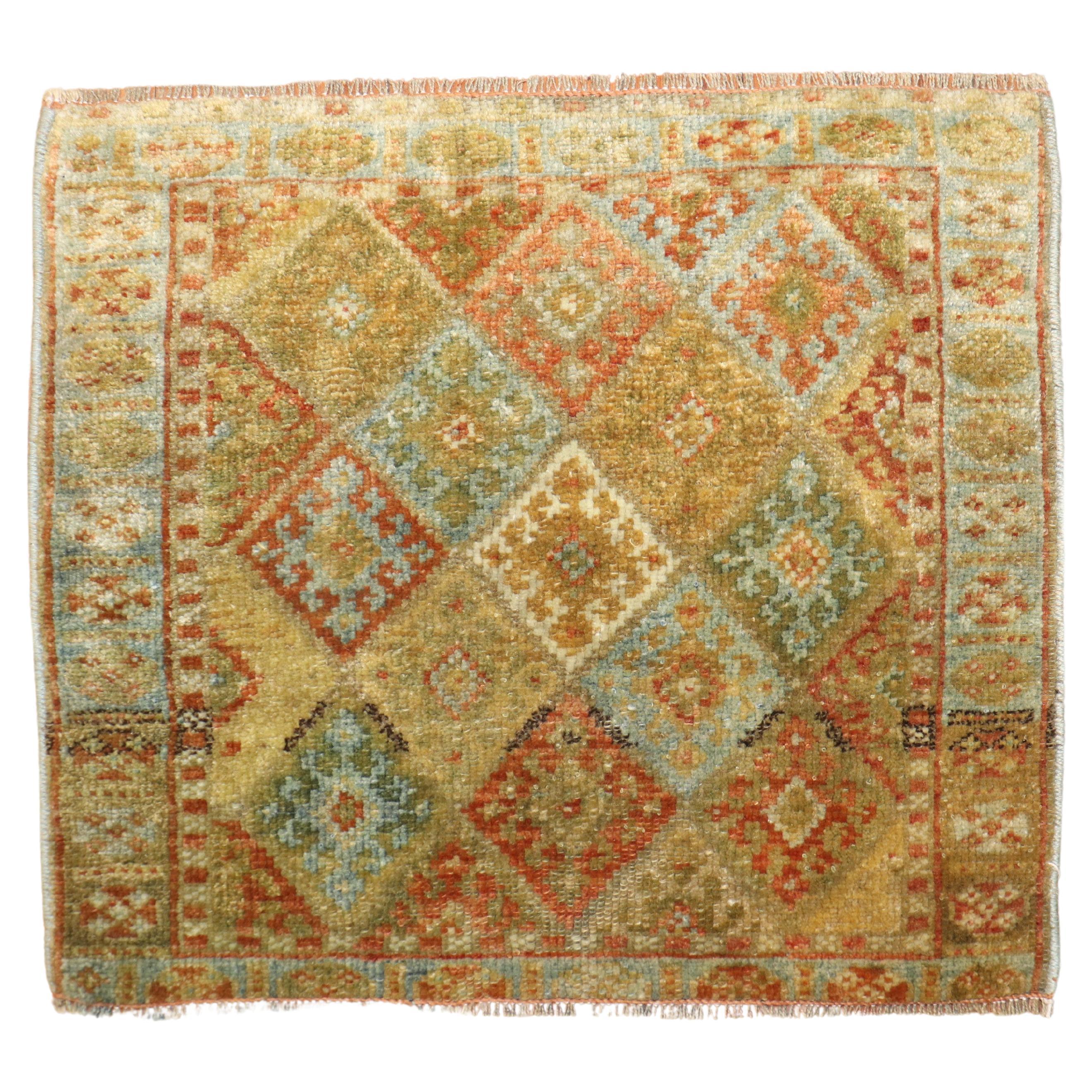 Tribal Jaff Kurd Mini Early 20th Century Rug For Sale