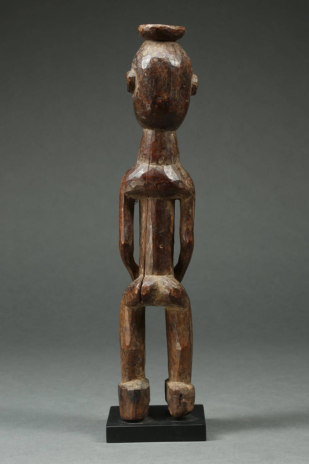Wood Tribal Lobi Standing Female Figure, Ghana, Africa