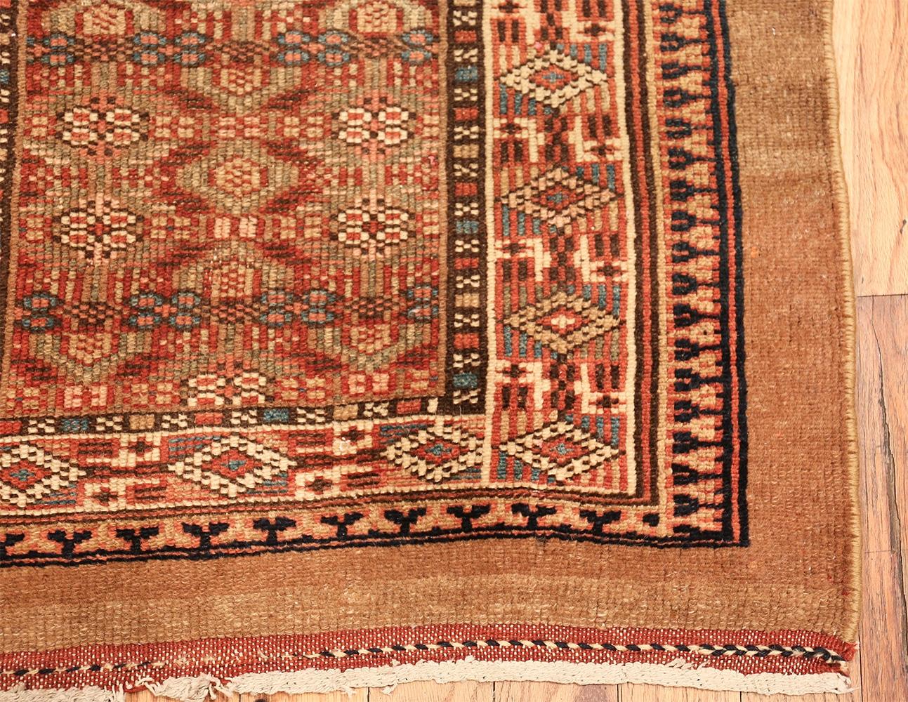 Tribal Long and Narrow Antique Persian Serab Runner Rug, Country of origin / rug type: Persian rug, Circa date: 1900. Size: 2 ft 8 in x 16 ft 5 in (0.81 m x 5 m)

