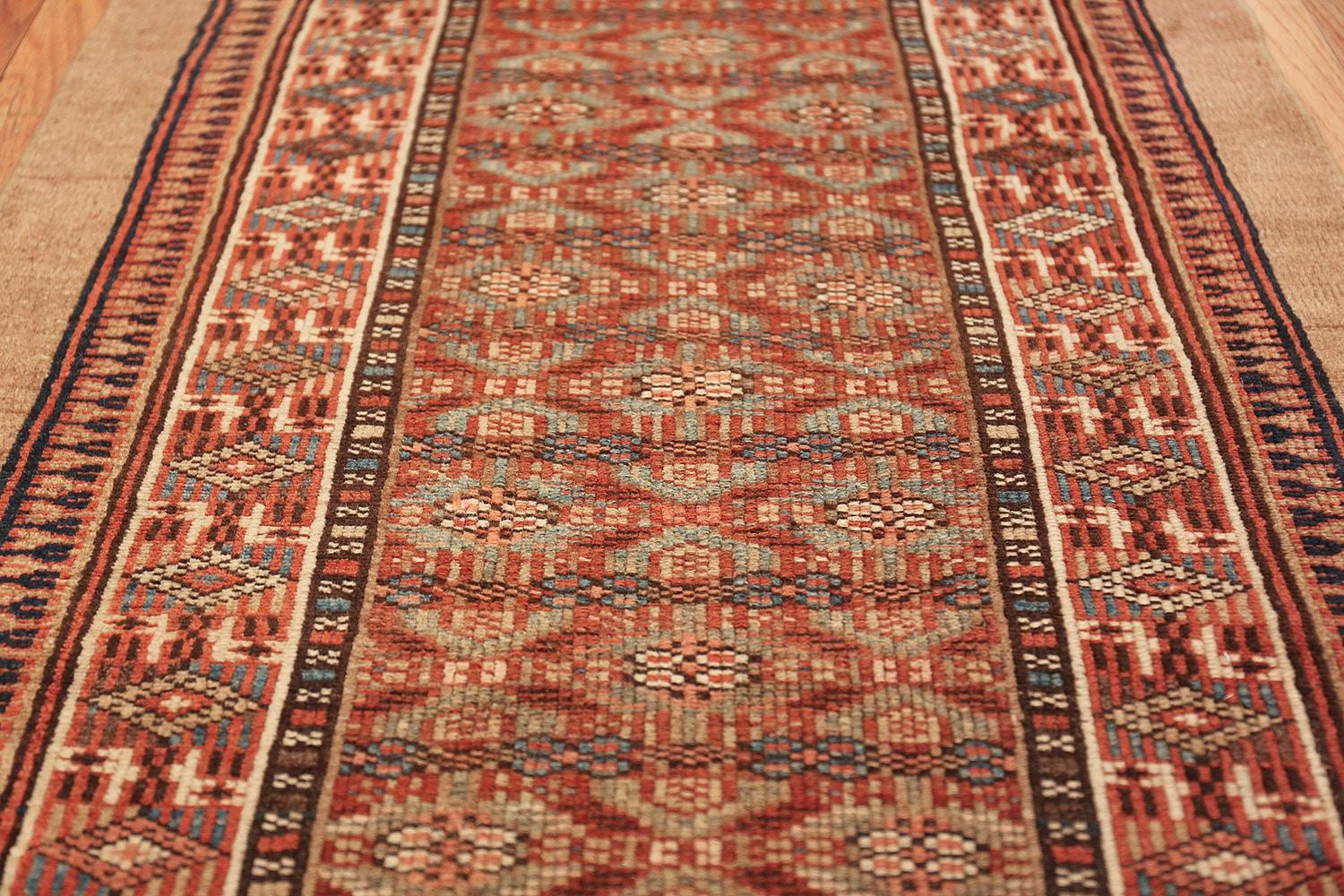 Hand-Knotted Tribal Long and Narrow Antique Persian Serab Runner Rug. Size: 2 ft 8 in x 16 ft