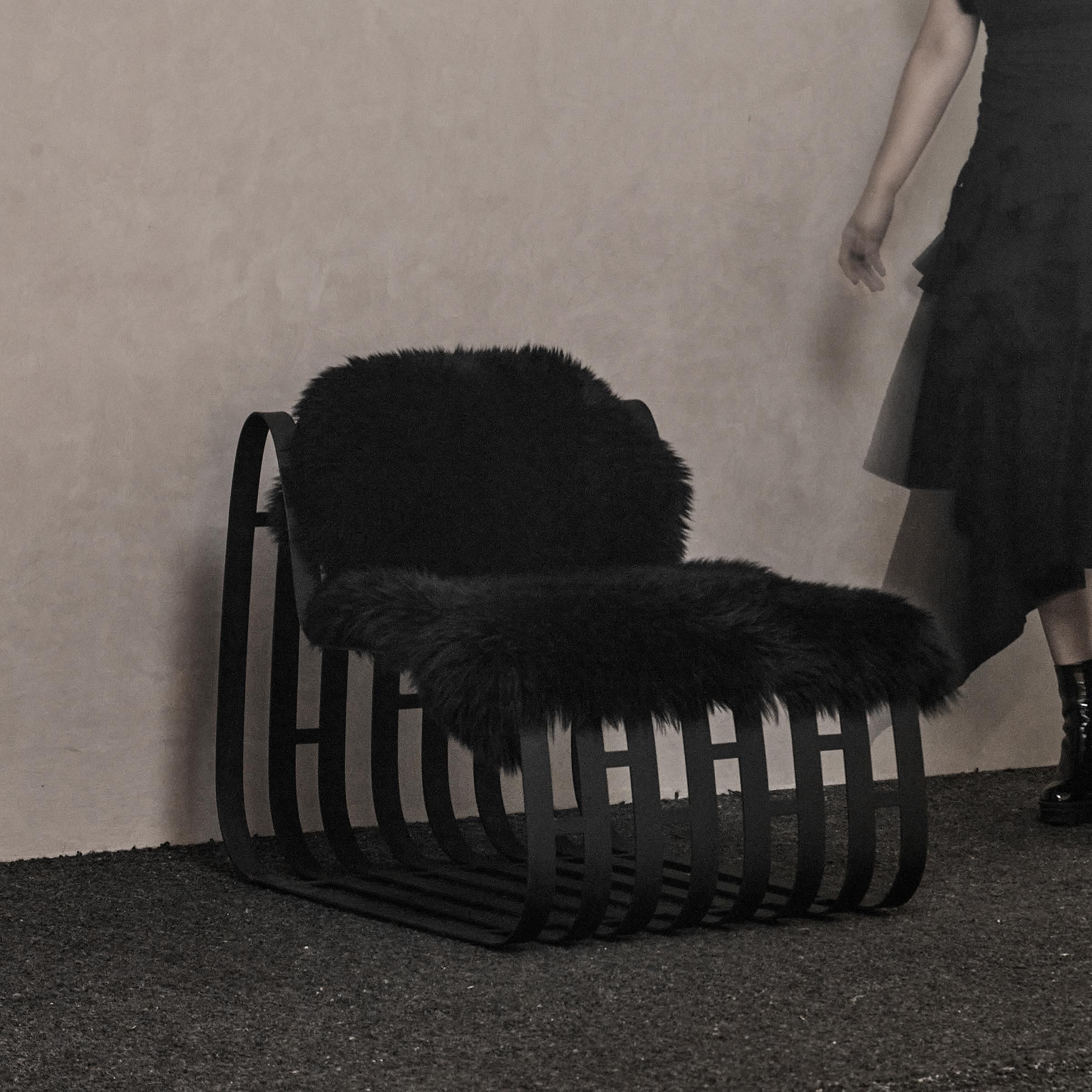 Post-Modern Tribal Lounge Chair by DAaZ For Sale