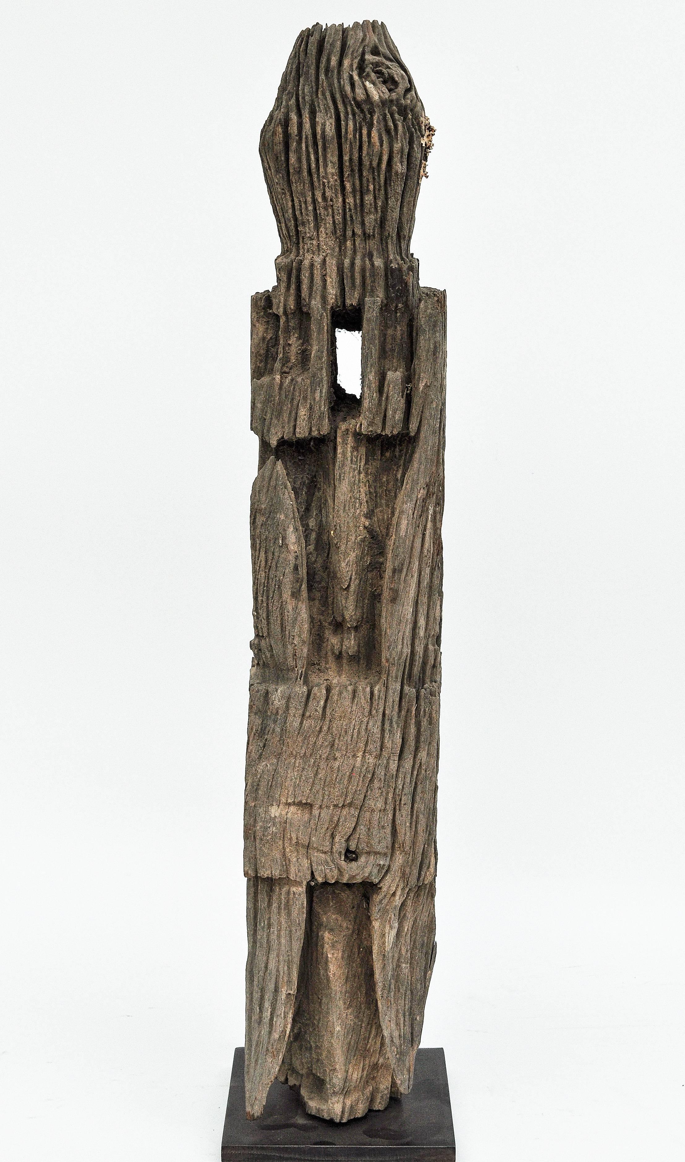 Tribal Marking Posts from West Nepal, Set of Three, Early to Mid-20th Century 5