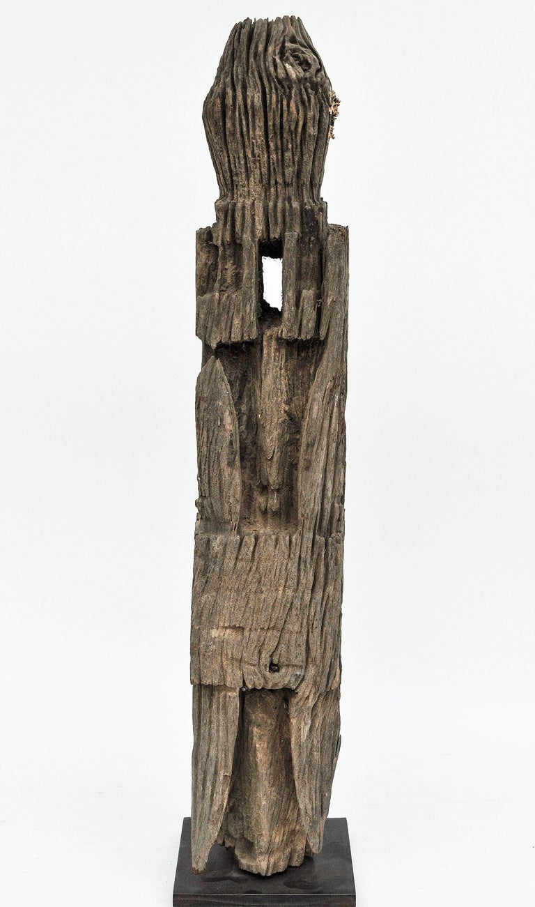 Tribal Ritual Binding Posts Tribal Marking Posts from West Nepal, Set of Three, Early to Mid-20th ...