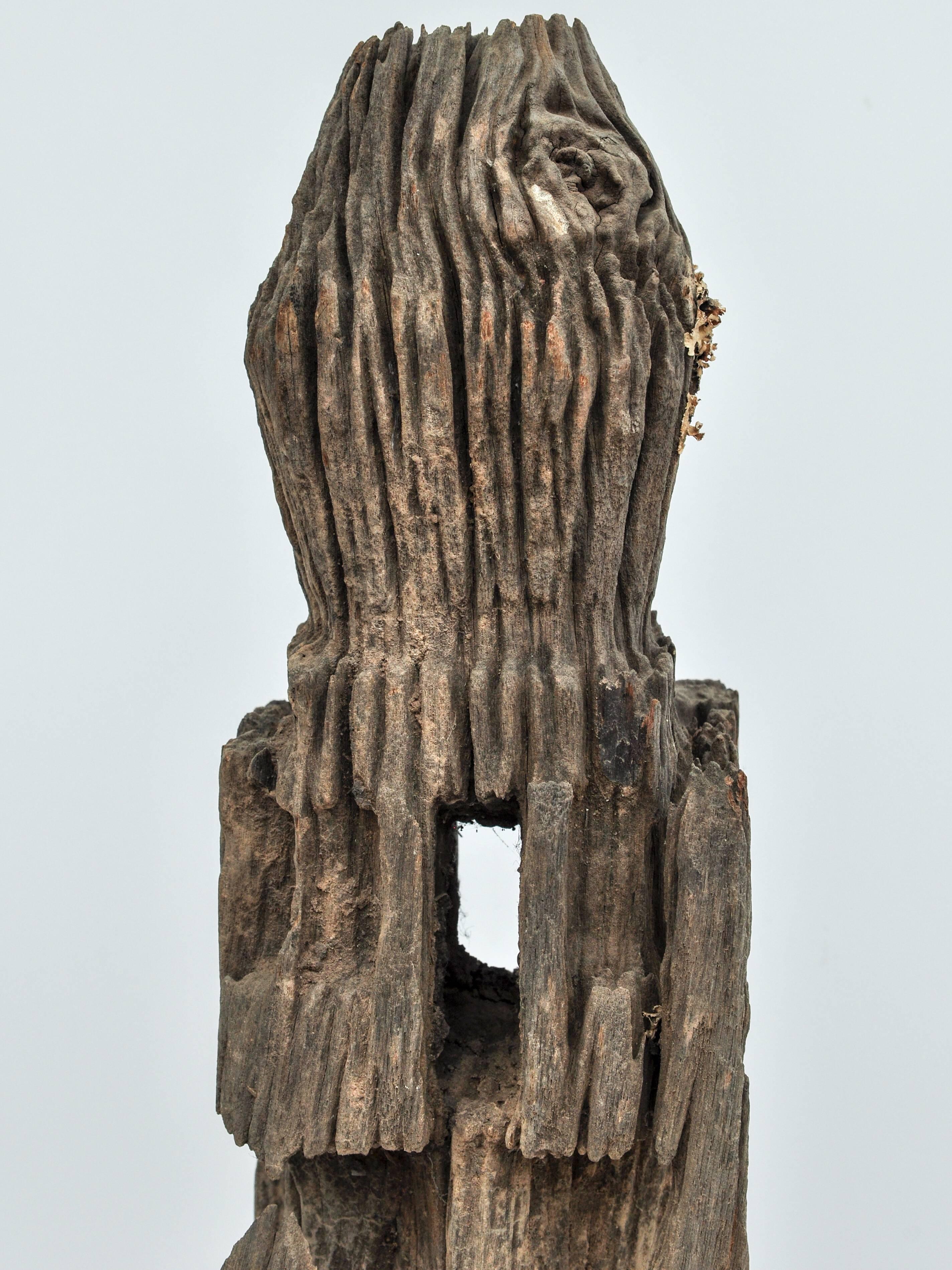 Tribal Marking Posts from West Nepal, Set of Three, Early to Mid-20th Century 6