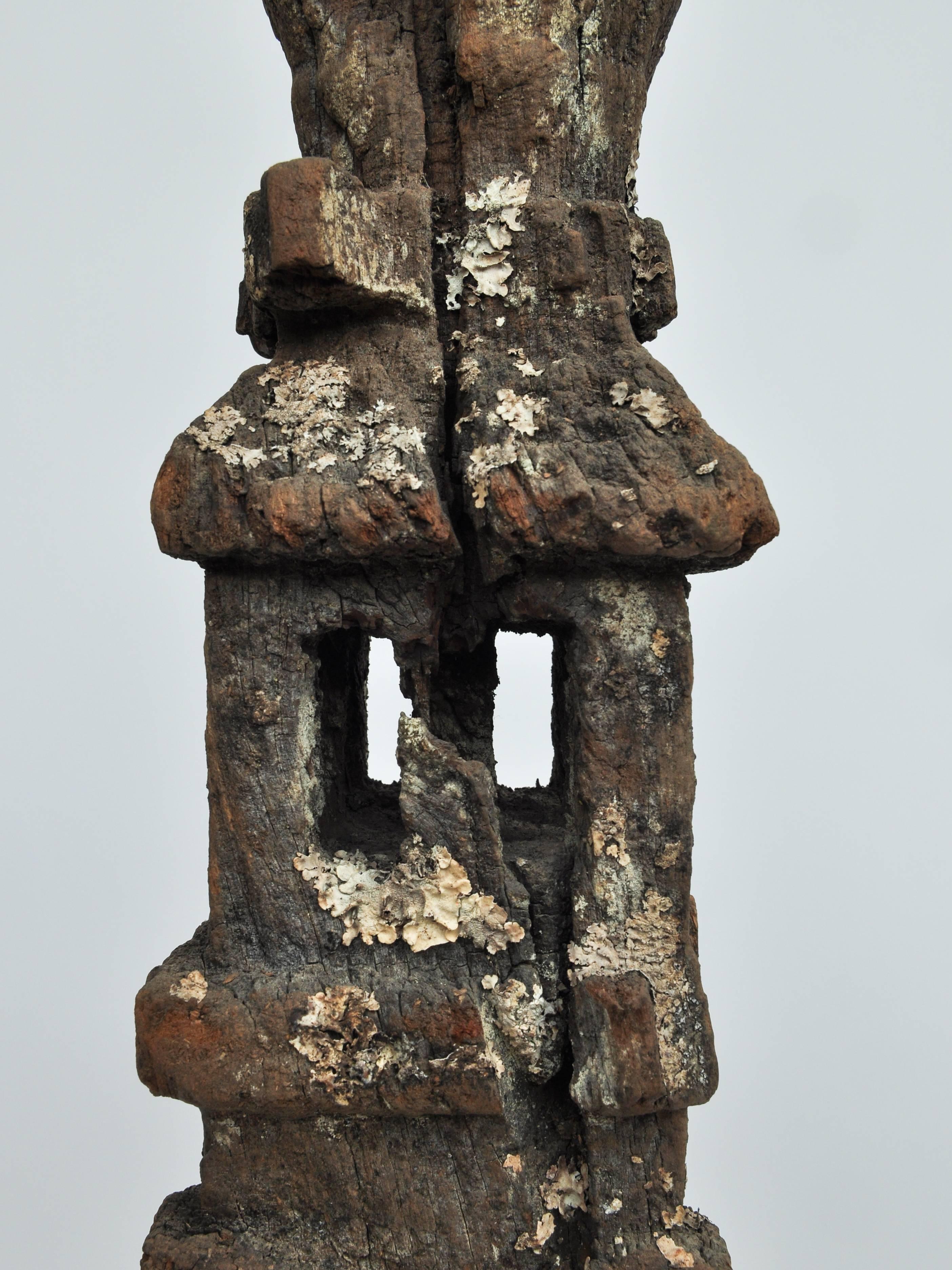 Tribal Marking Posts from West Nepal, Set of Three, Early to Mid-20th Century 1