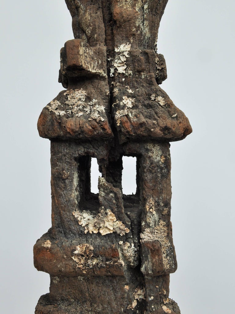 Tribal Ritual Binding Posts Tribal Marking Posts from West Nepal, Set of Three, Early to Mid-20th ...
