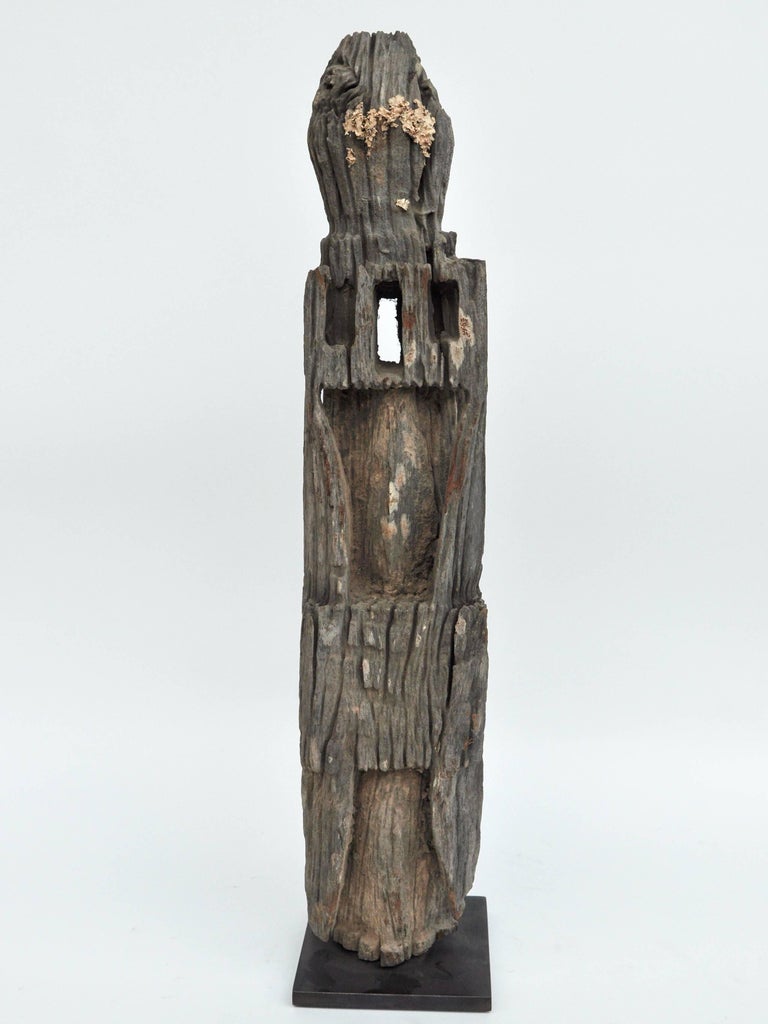 Tribal Ritual Binding Posts Tribal Marking Posts from West Nepal, Set of Three, Early to Mid-20th ...