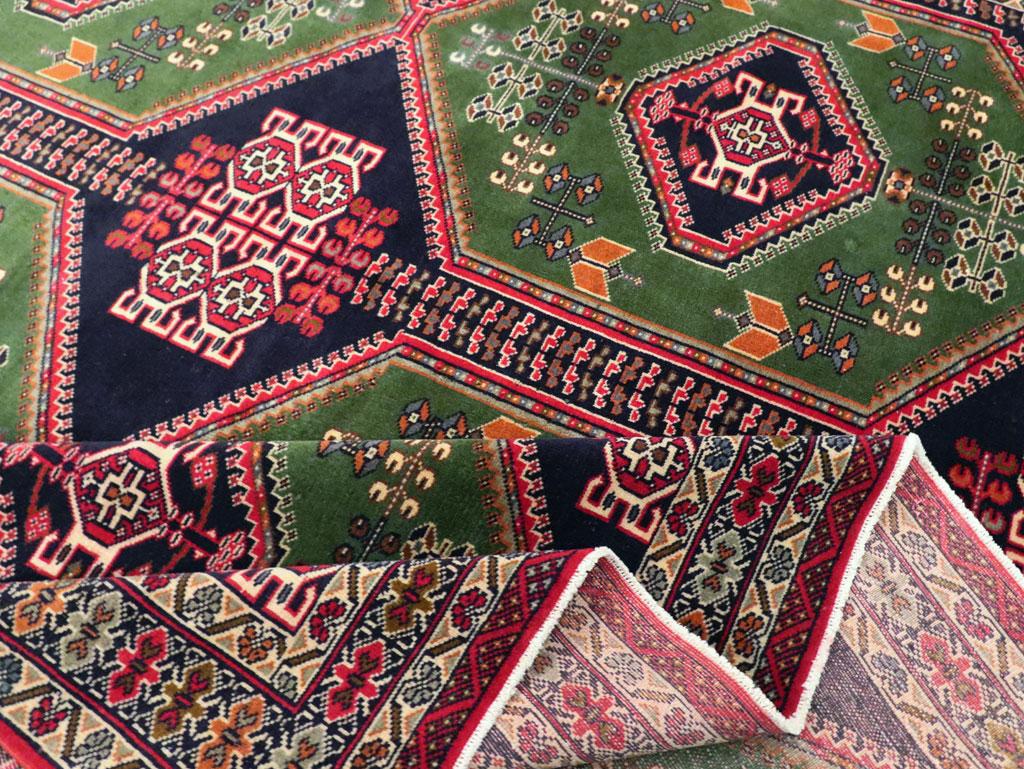 Tribal Mid-20th Century Handmade Central Asian Turkoman Room Size Carpet For Sale 4