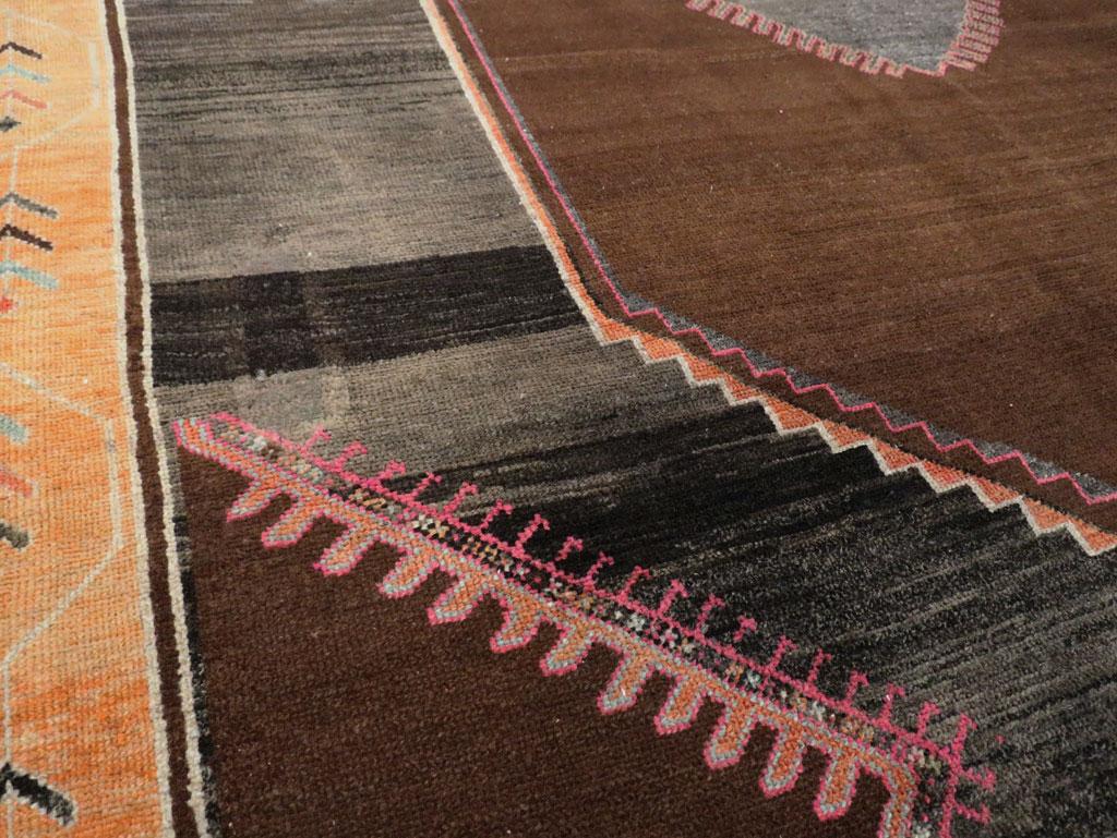 Wool Tribal Mid-20th Century Handmade Turkish Anatolian Room Size Carpet