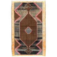 Tribal Mid-20th Century Handmade Turkish Anatolian Room Size Carpet