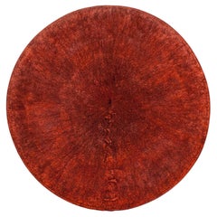 Tribal Mid-20th Century Zulu Women's Ochre Hat, Isicholo, South Africa