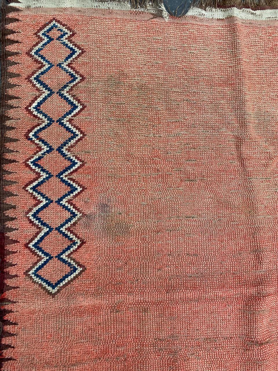 20th Century Tribal Moroccan Art Deco Rug