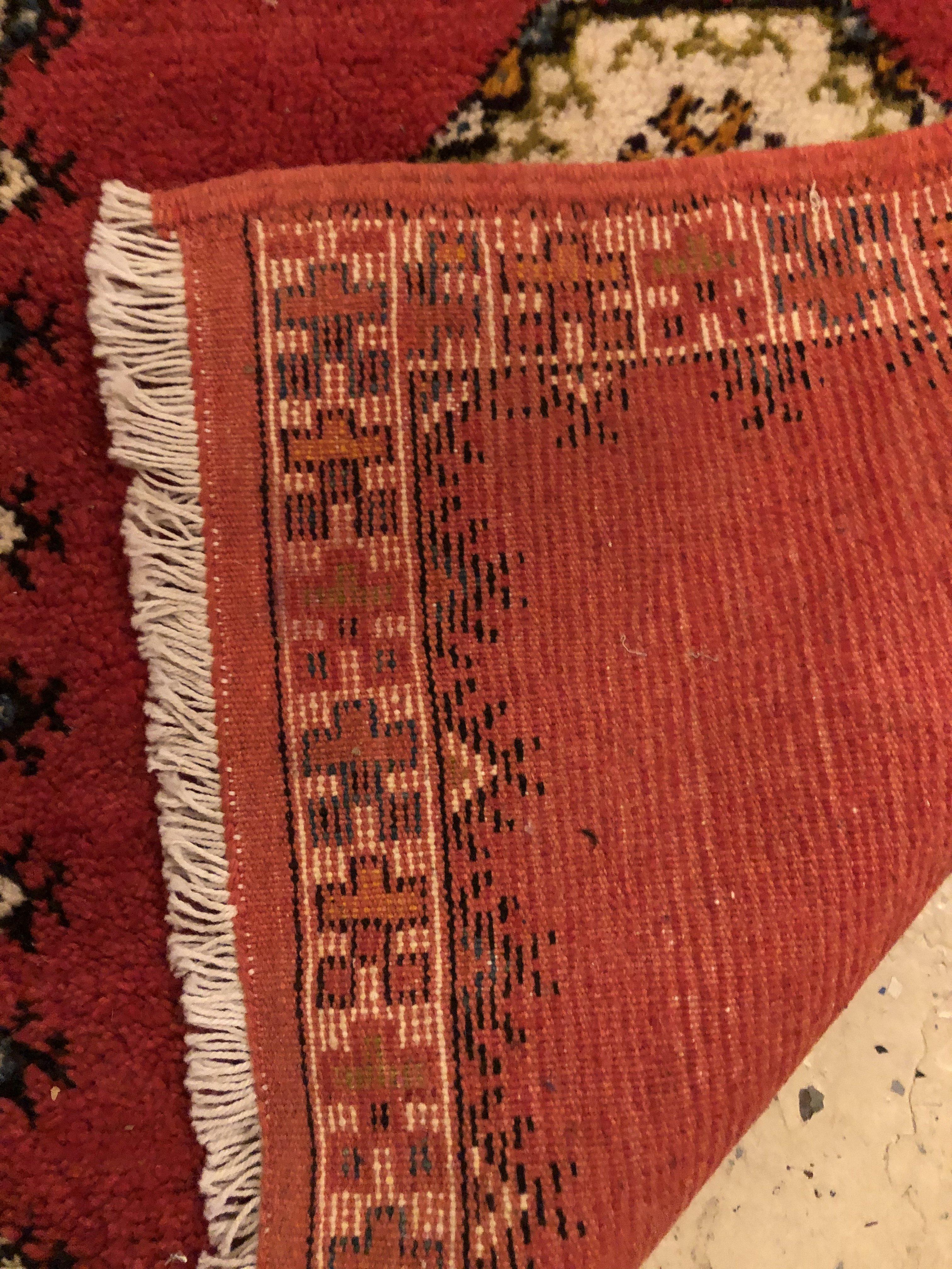 Tribal Moroccan Red Handwoven Rug or Carpet with Diamond Design For Sale 5