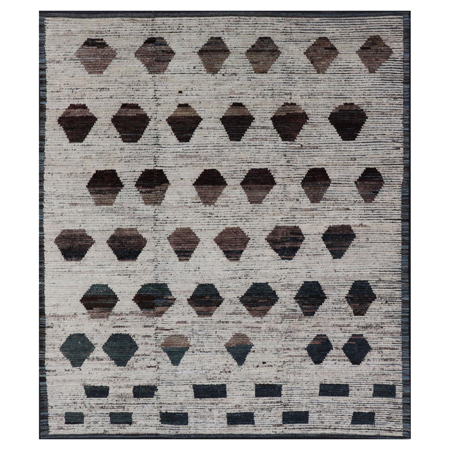 Marokkanischer Stammeskunst-Teppich von Keivan Woven Arts mit All-Over-Muster