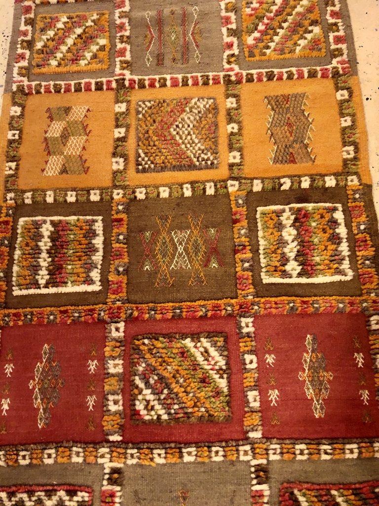 Tribal Moroccan Runner Rug or Carpet In Good Condition In Plainview, NY