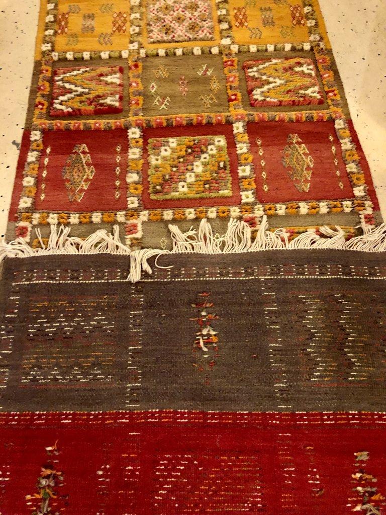 Late 20th Century Tribal Moroccan Runner Rug or Carpet