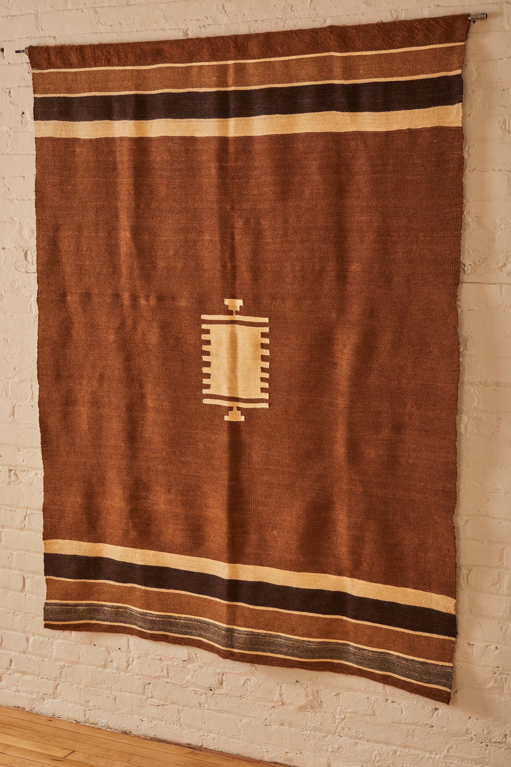 Tribal Moroccan Tapestry in mohair.


