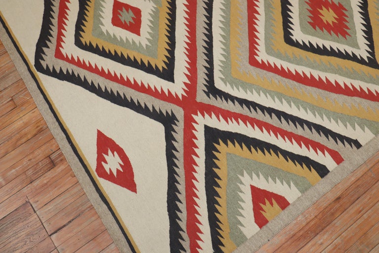 Tribal Navajo Design Room Size 21st Century Modern Rug For Sale at 1stDibs