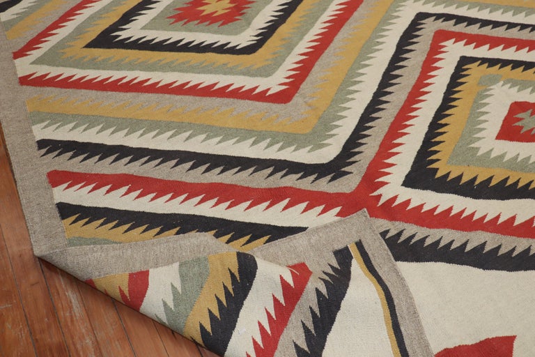 Tribal Navajo Design Room Size 21st Century Modern Rug For Sale at 1stDibs