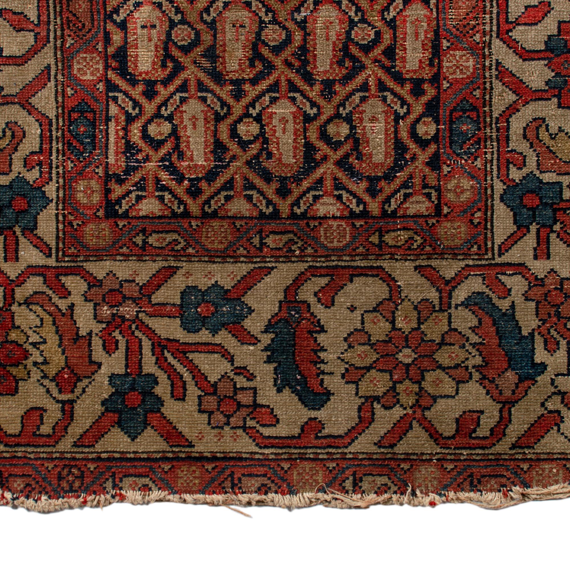 Tribal Northwest Persian Rug, 19th Century In Good Condition For Sale In Savannah, GA