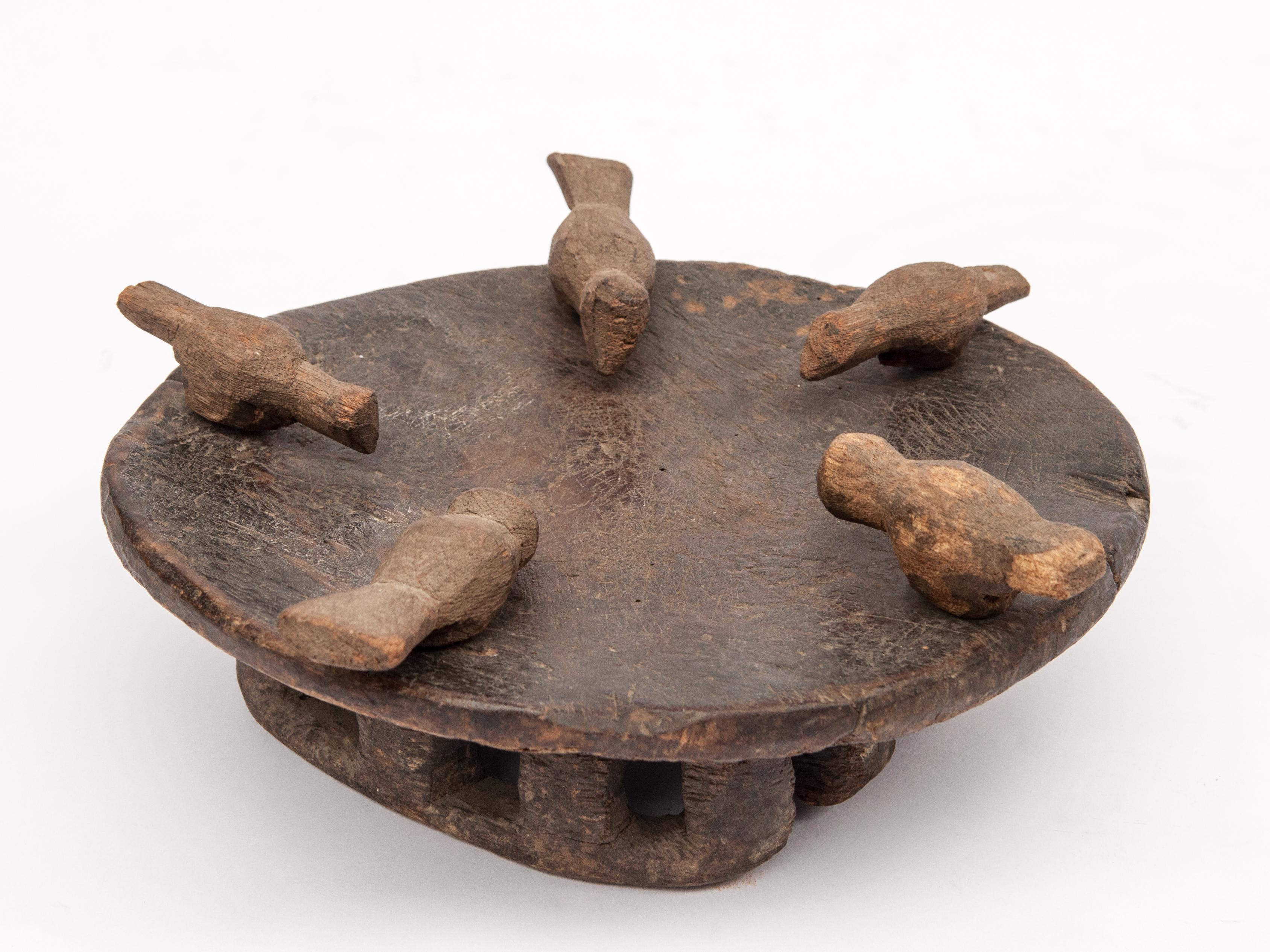 Indian Tribal Offering Tray with Birds, Naga of NE India, Early to Mid-20th Century