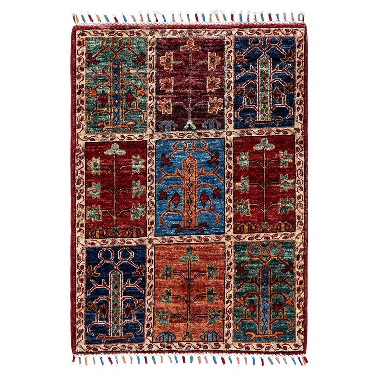 Red African Rug Tribal, One-of-a-kind Hand Knotted Runner Rug, Red For Sale at 1stDibs