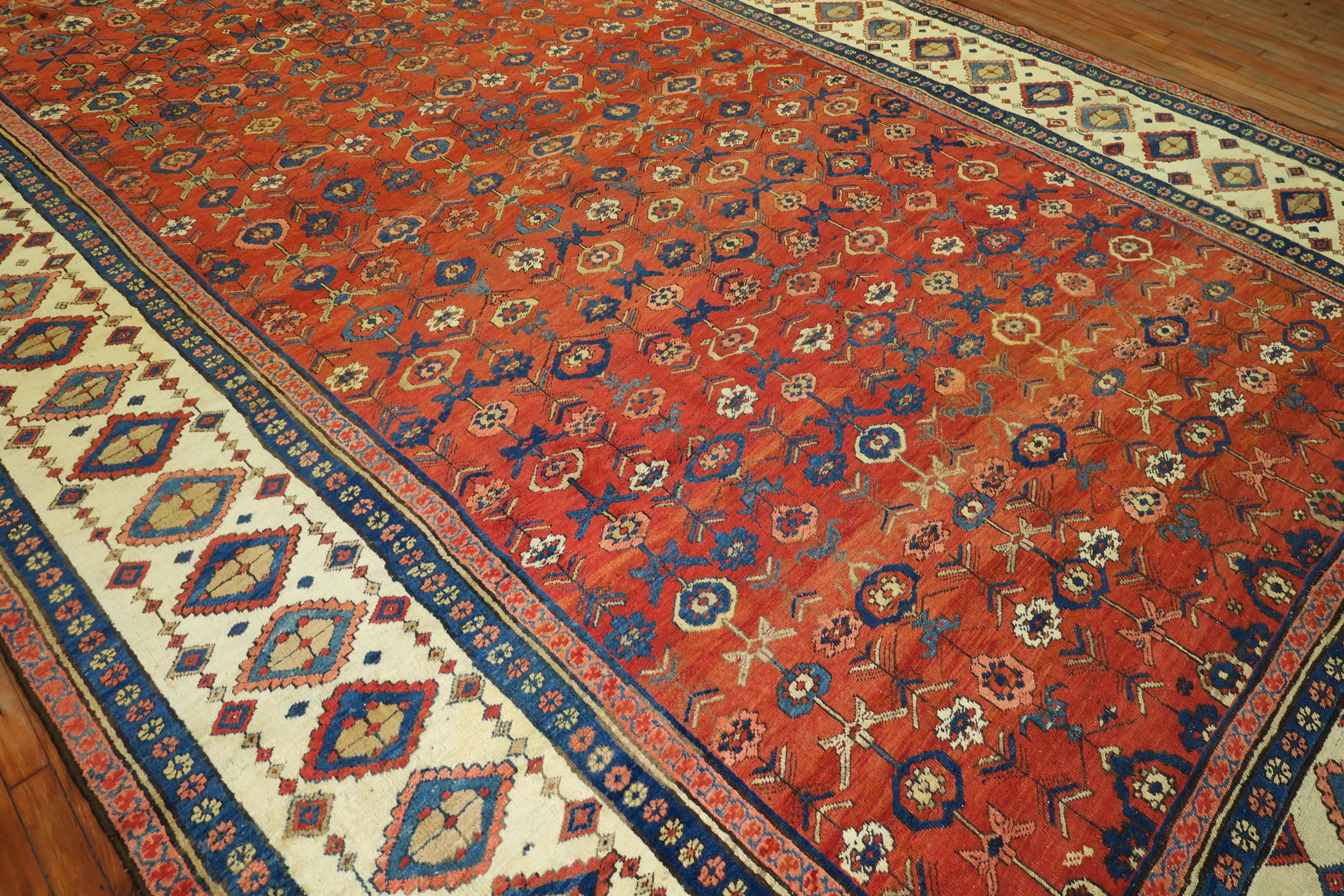 Tribal Oversize Persian Bakshaish Rug In Good Condition For Sale In New York, NY