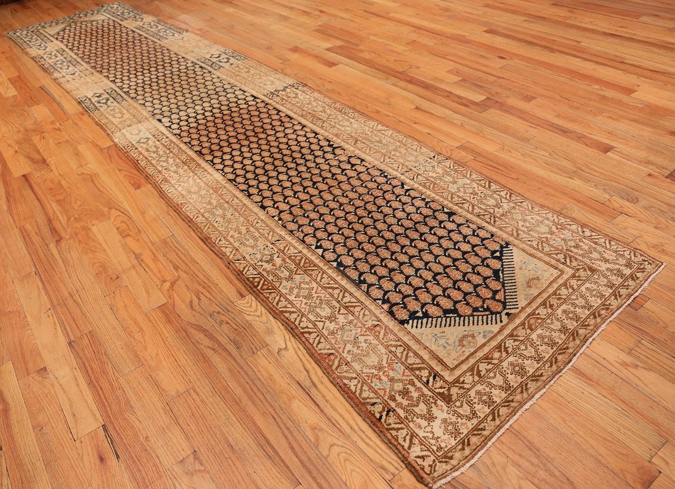 Wool Persian Malayer Runner Rug. 3 ft 7 in x 16 ft 6 in For Sale