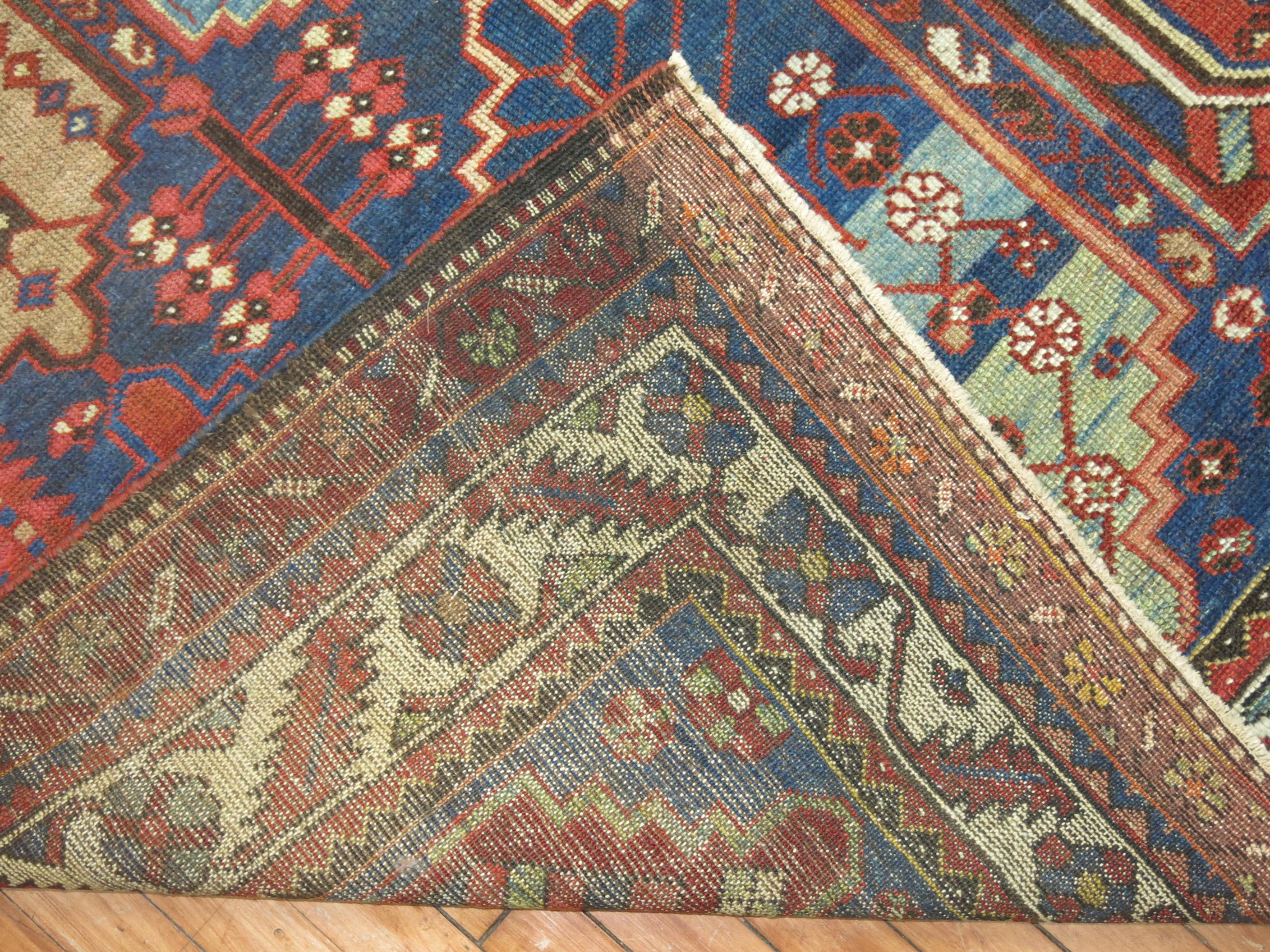 Hand-Woven Tribal Persian Bakhtiari Rug For Sale