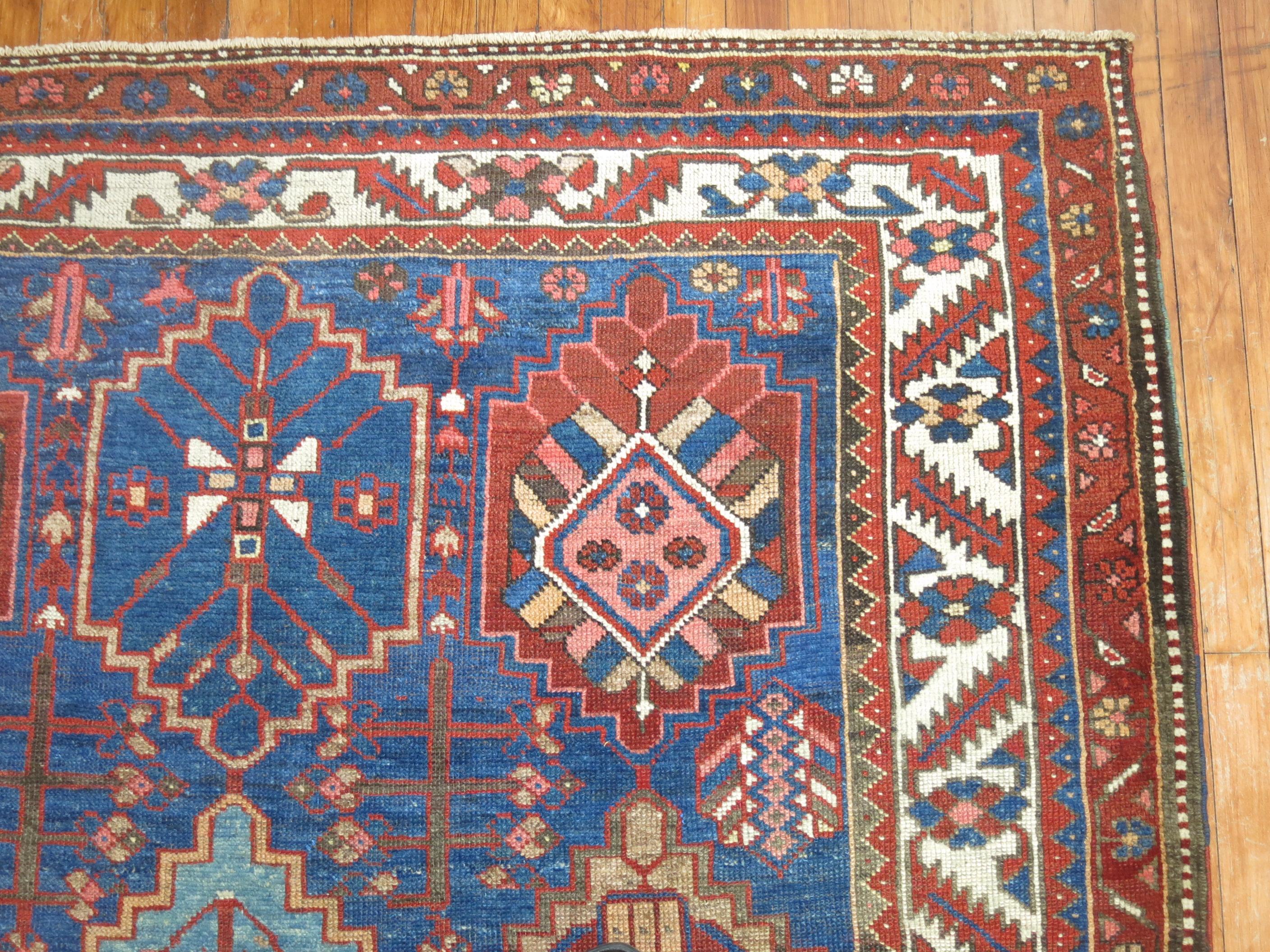 20th Century Tribal Persian Bakhtiari Rug For Sale