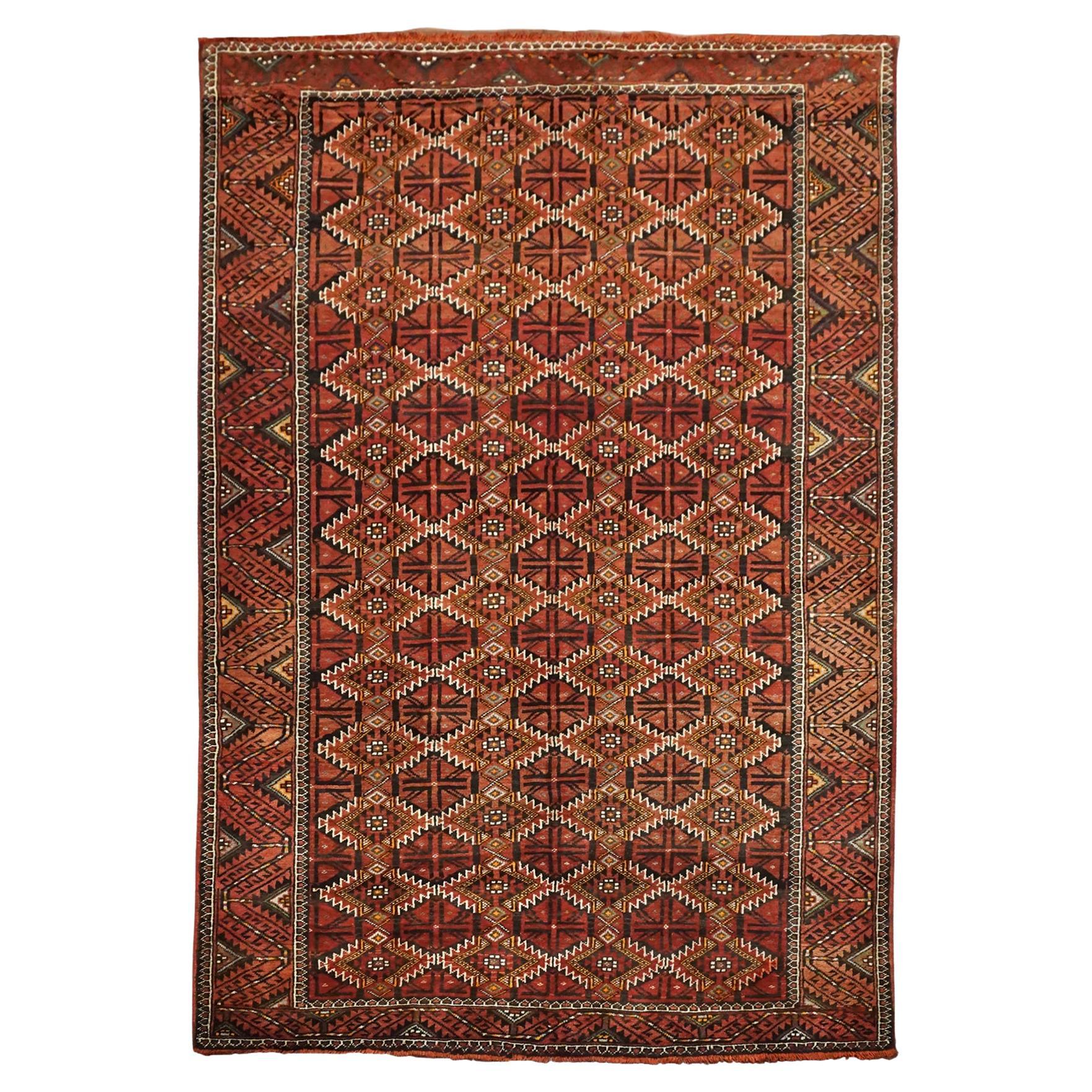 Tribal Persian Baluchi Gallery Runner, circa 1900 For Sale