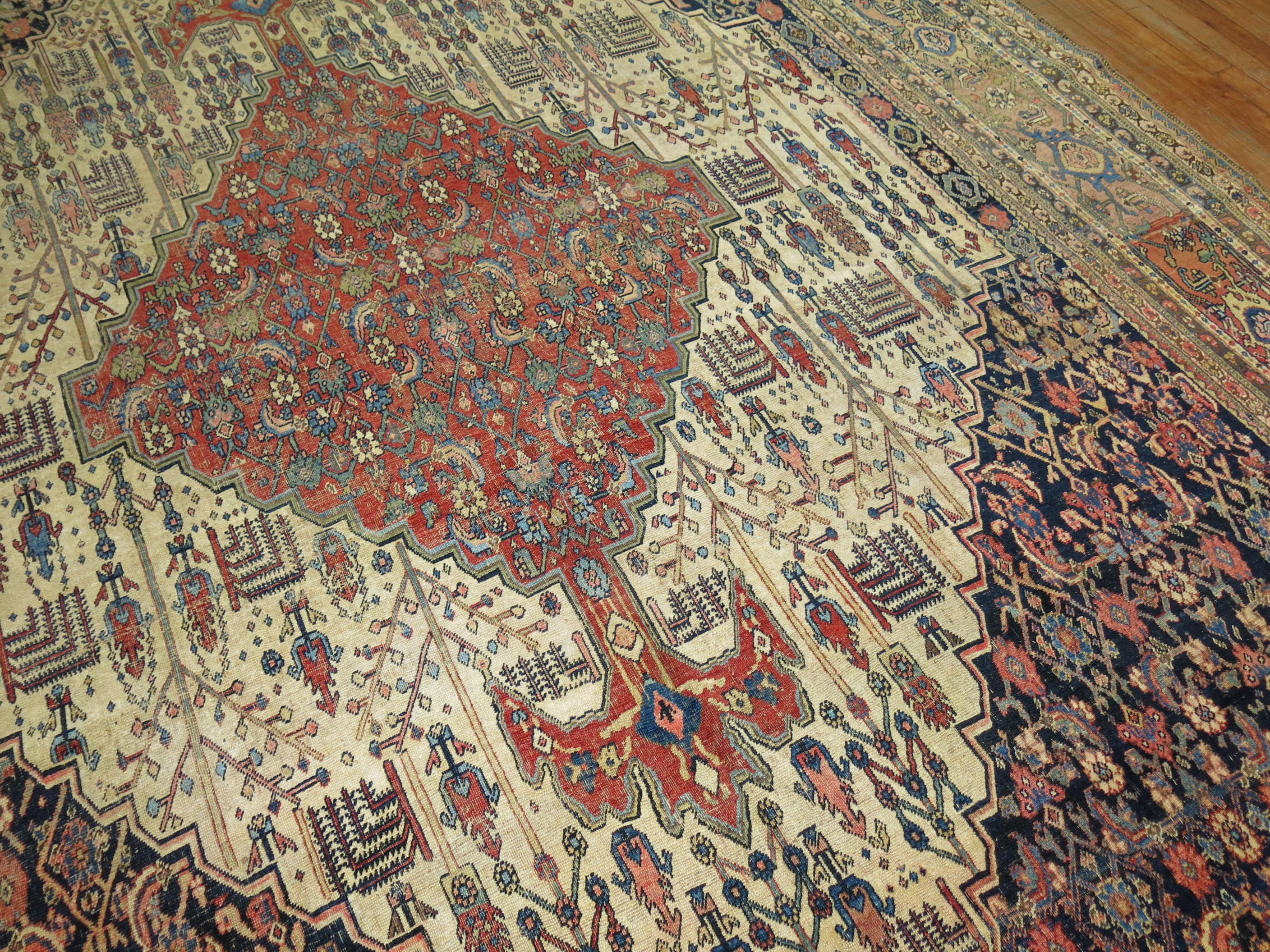 Tribal Persian Bidjar Rug For Sale 2