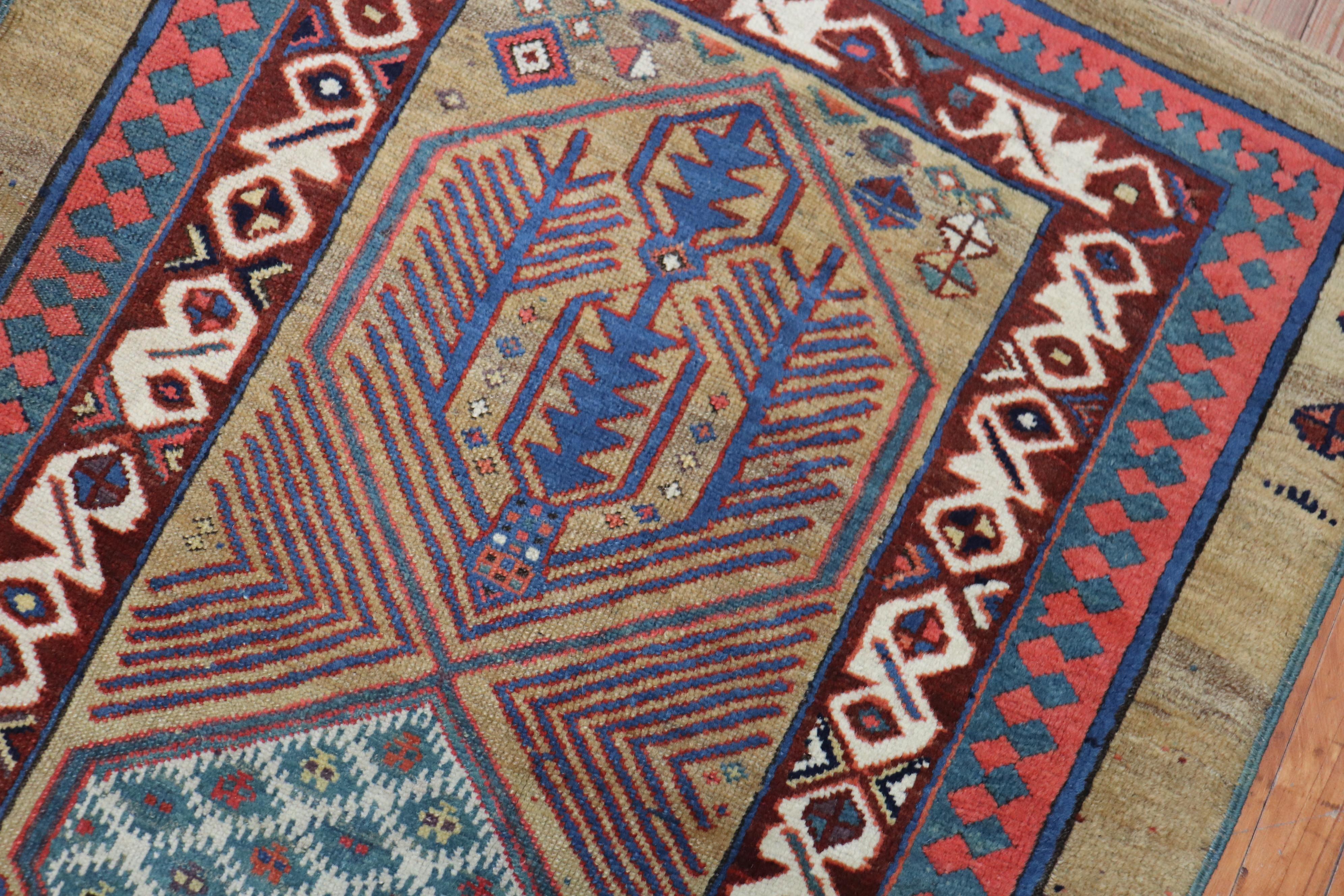 Tribal Persian Camel Hair Serab Runner In Good Condition For Sale In New York, NY