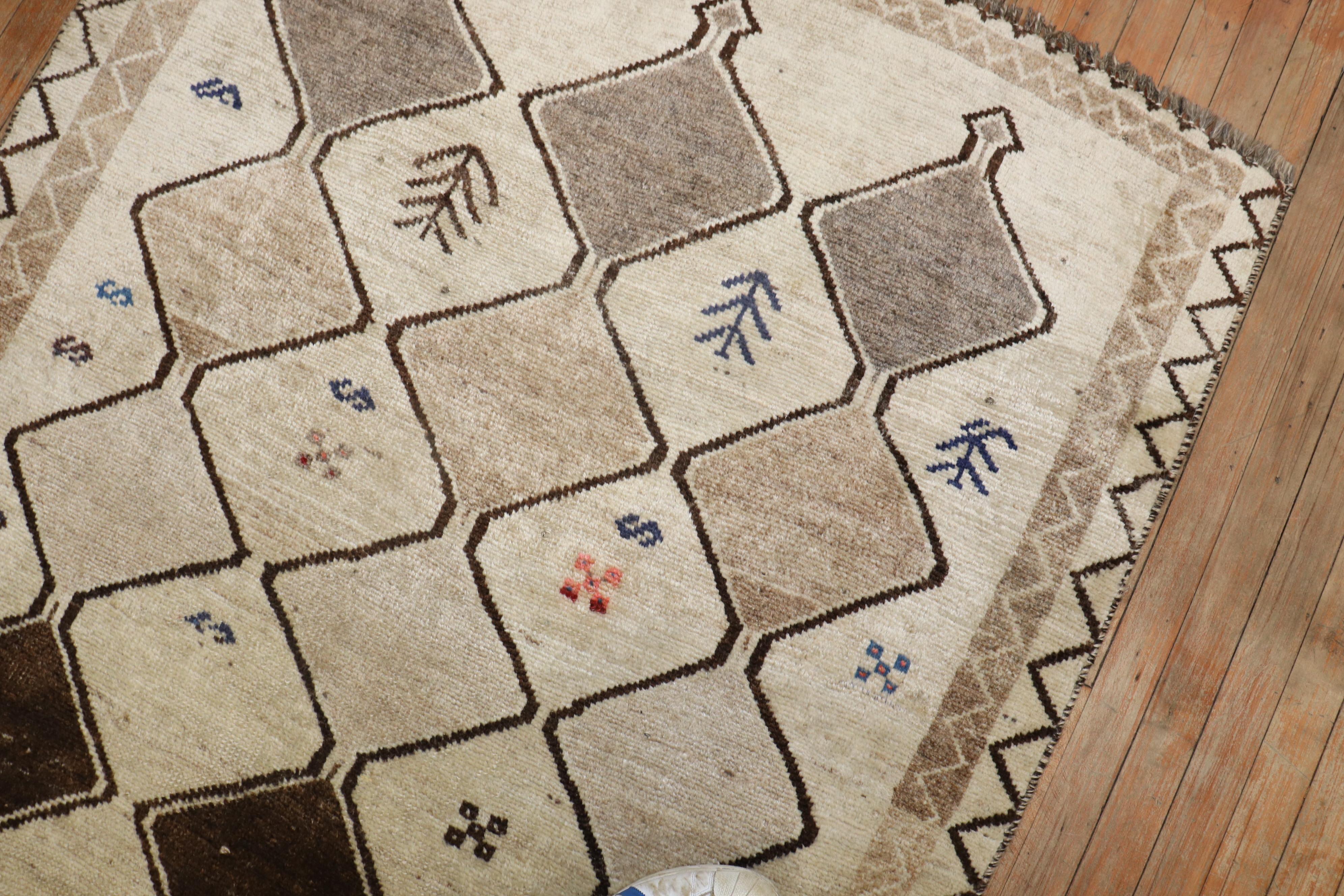 Persischer Gabbeh-Teppich, Stammeskunst (Wolle) im Angebot