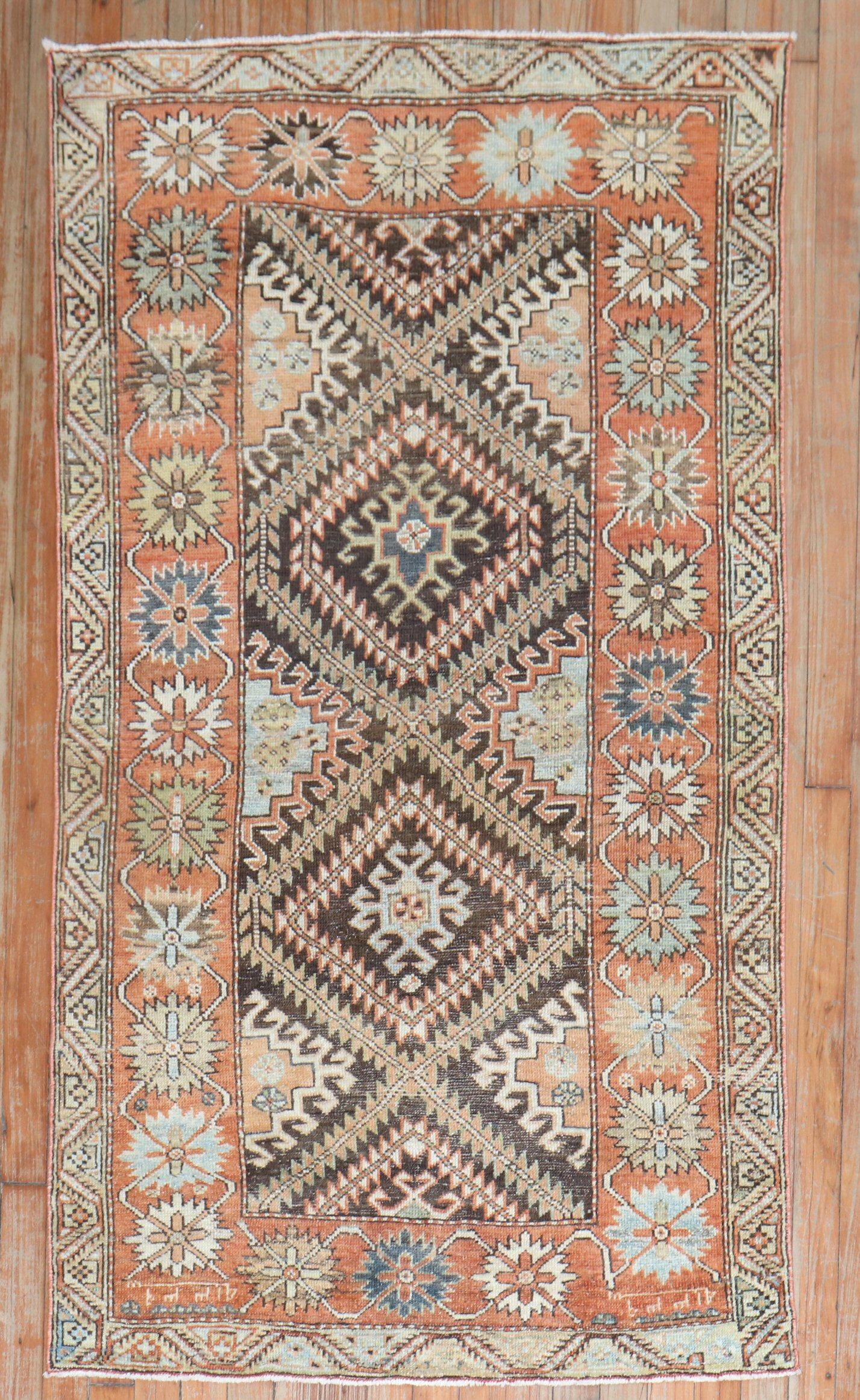 Early 20th-century Kurdish Tribal rug

 Measures: 3' x 5'6