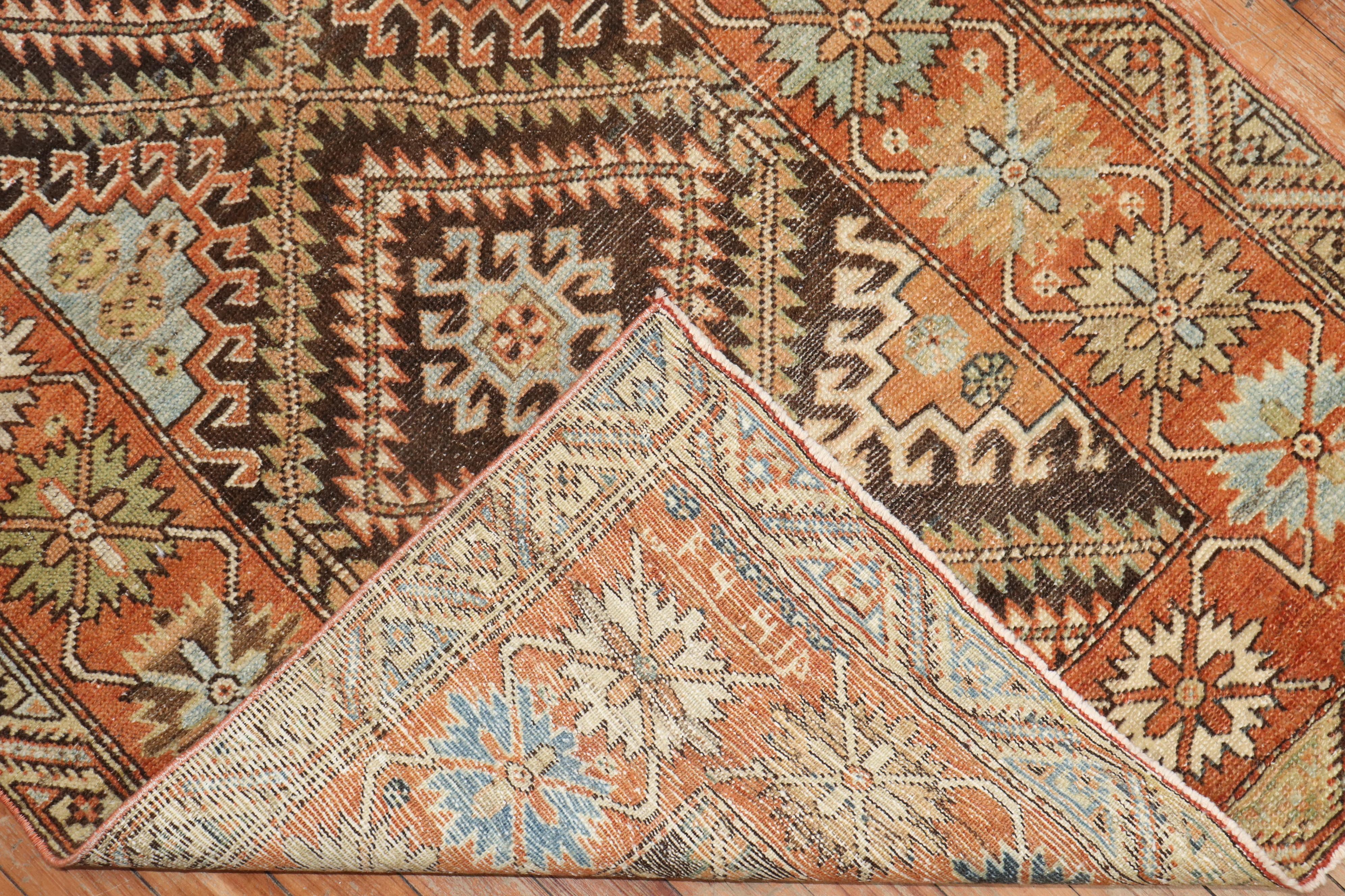 Hand-Woven Tribal Persian Kurd Rug