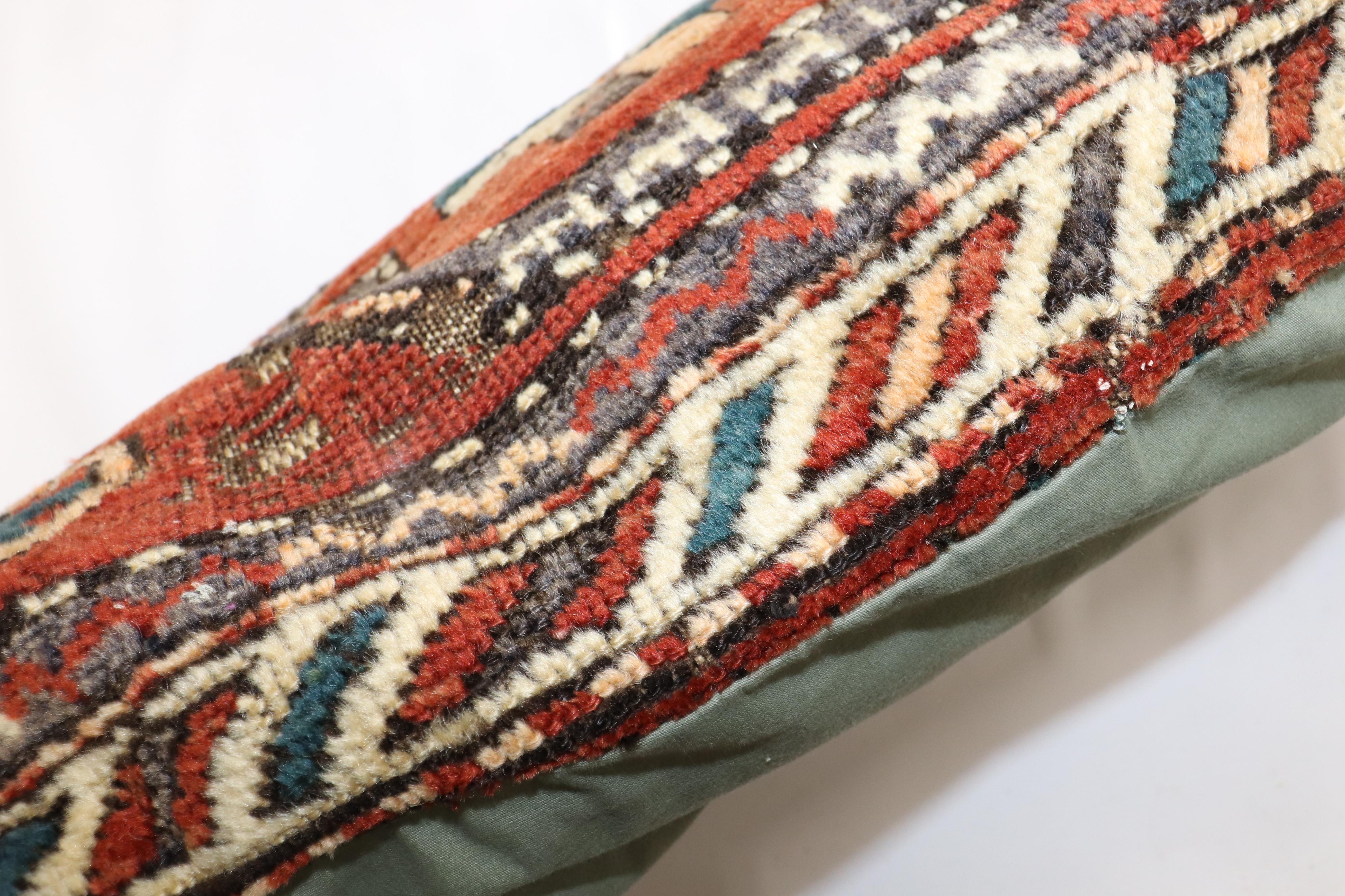 20th Century Tribal Persian Kurd Rug Pillow For Sale