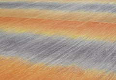 Tribal Persian Mazandaran Sunburst Flat-weave Rug