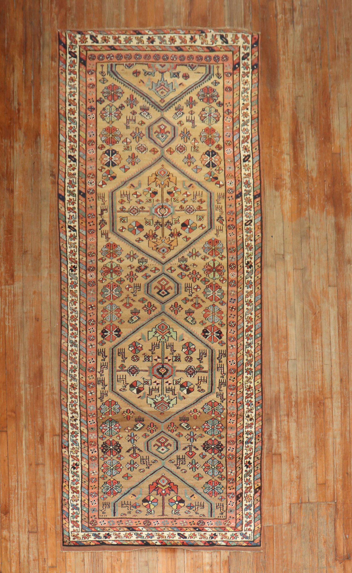 Tribal Antique PersianSerab Runner from the 2nd quarter of the 20th Century

Measures: 4'4'' x 12'9''.
