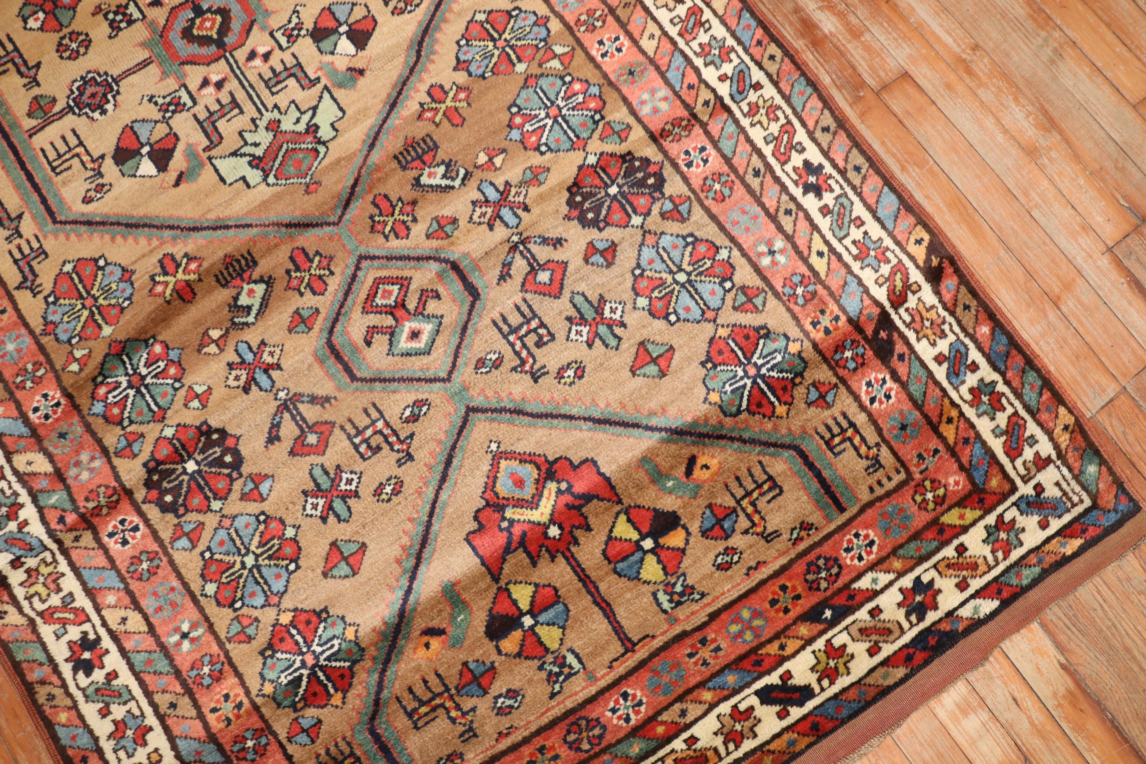 Bakshaish Tribal Persian Serab Wide Runner For Sale