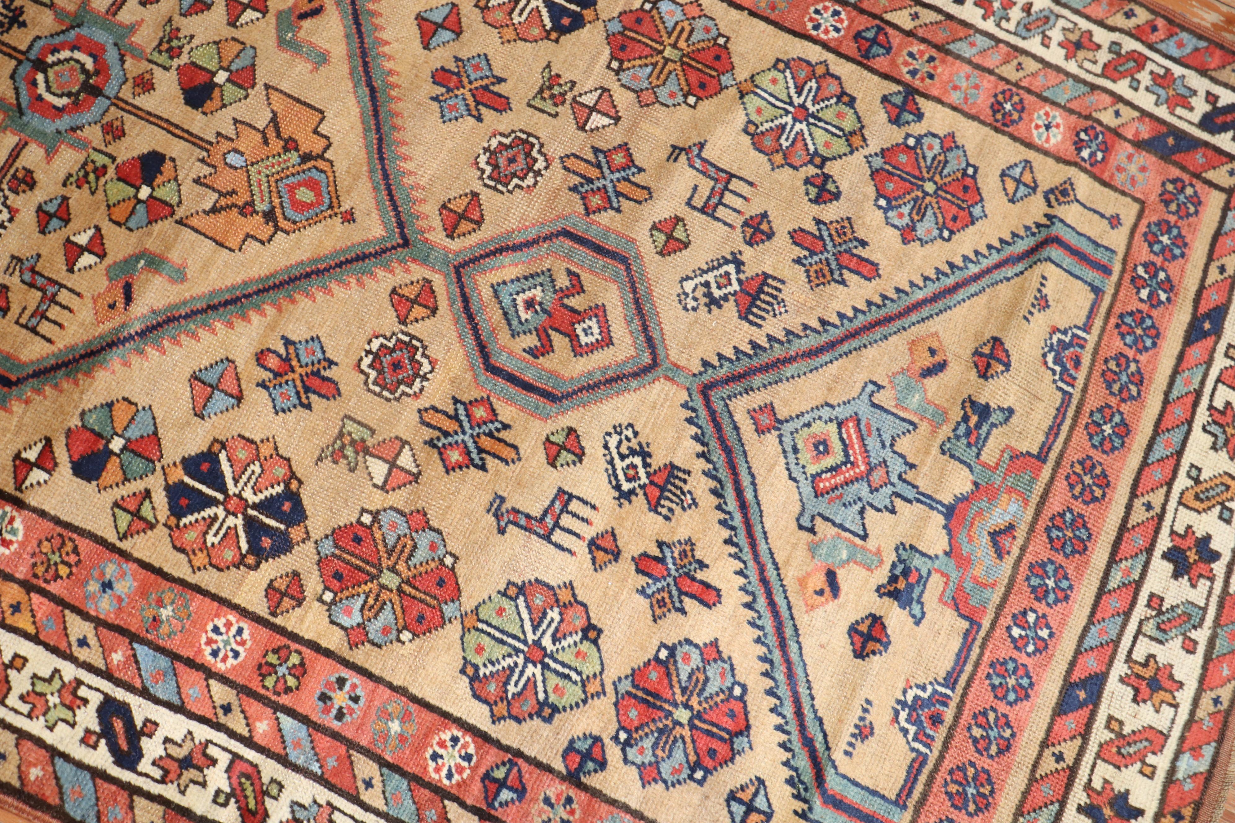 20th Century Tribal Persian Serab Wide Runner For Sale