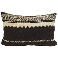 Tribal Pillow from Morocco Zanafi   Vintage Moroccan Kilim Cushion 