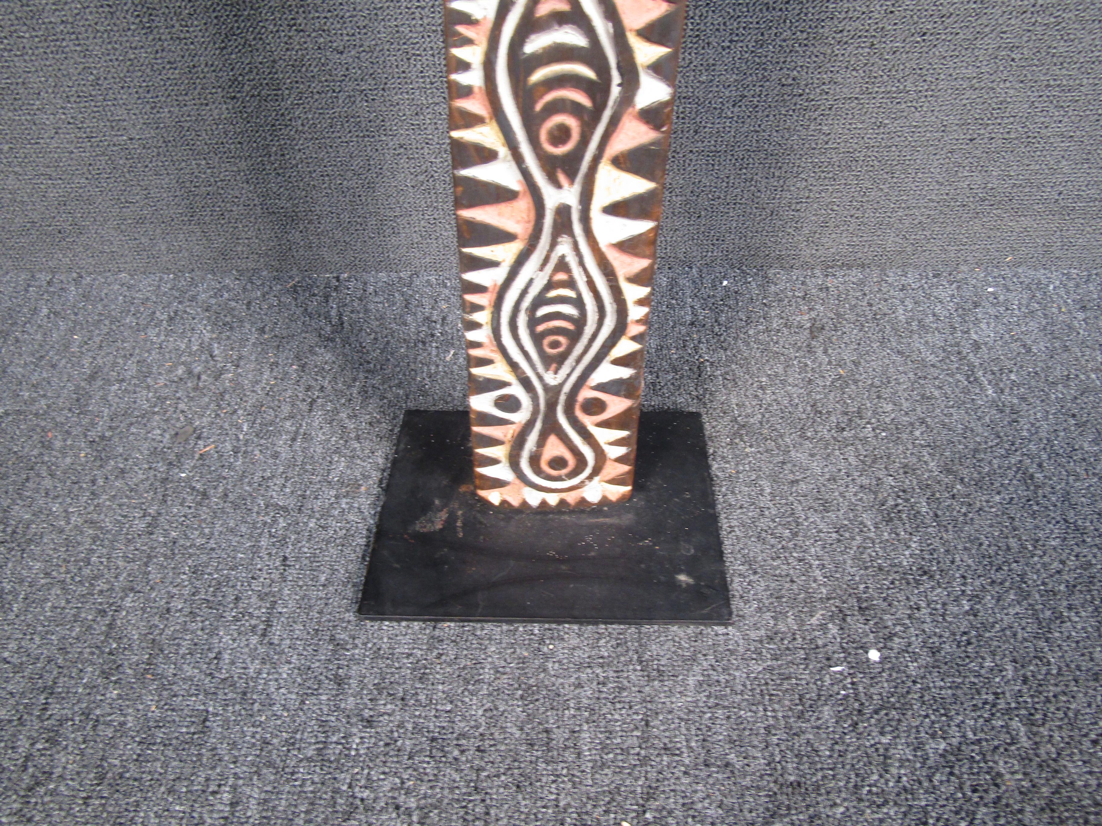 Tribal Plank Art In Good Condition For Sale In Brooklyn, NY