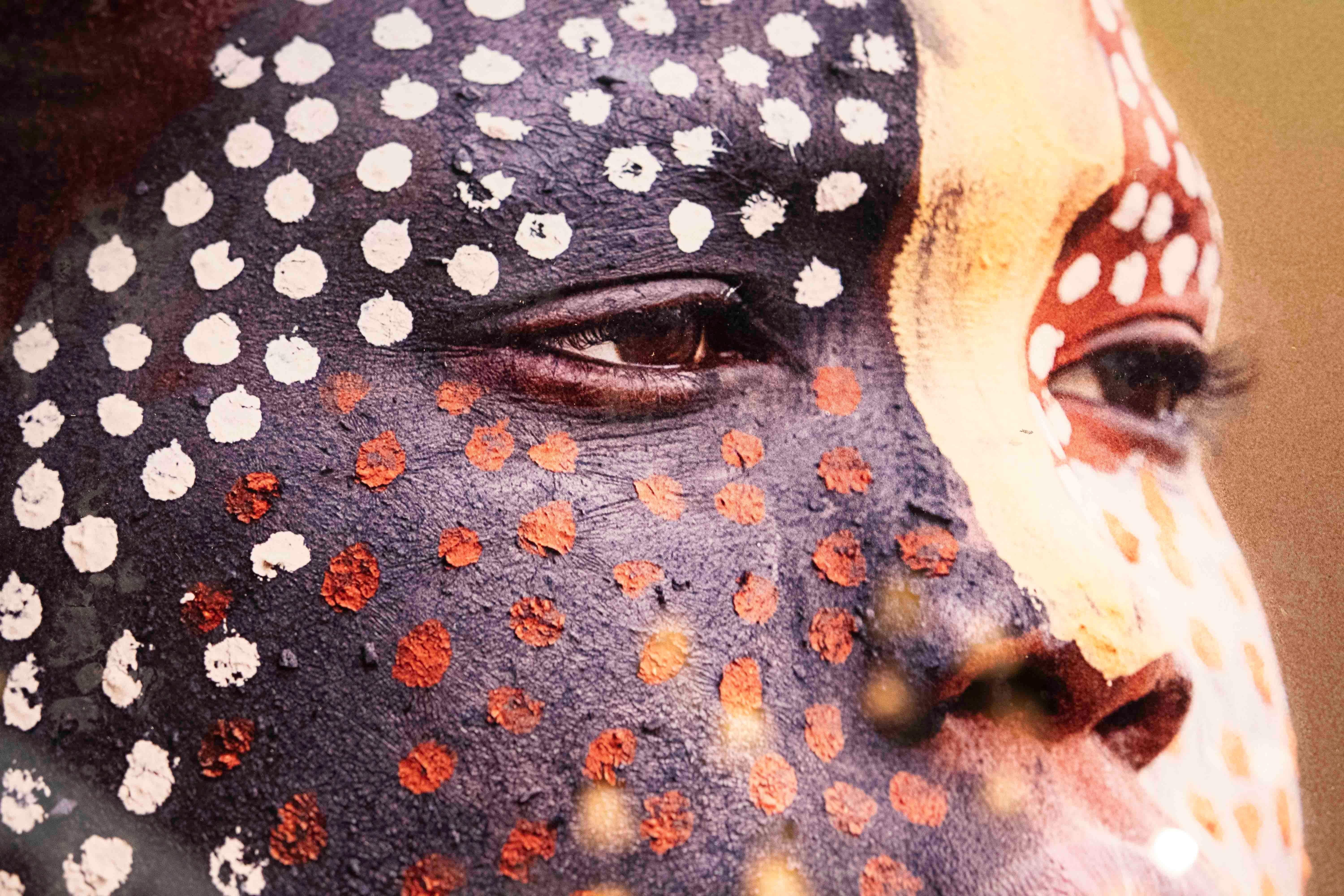 Tribal Portrait Photography with Bone Hat For Sale 4
